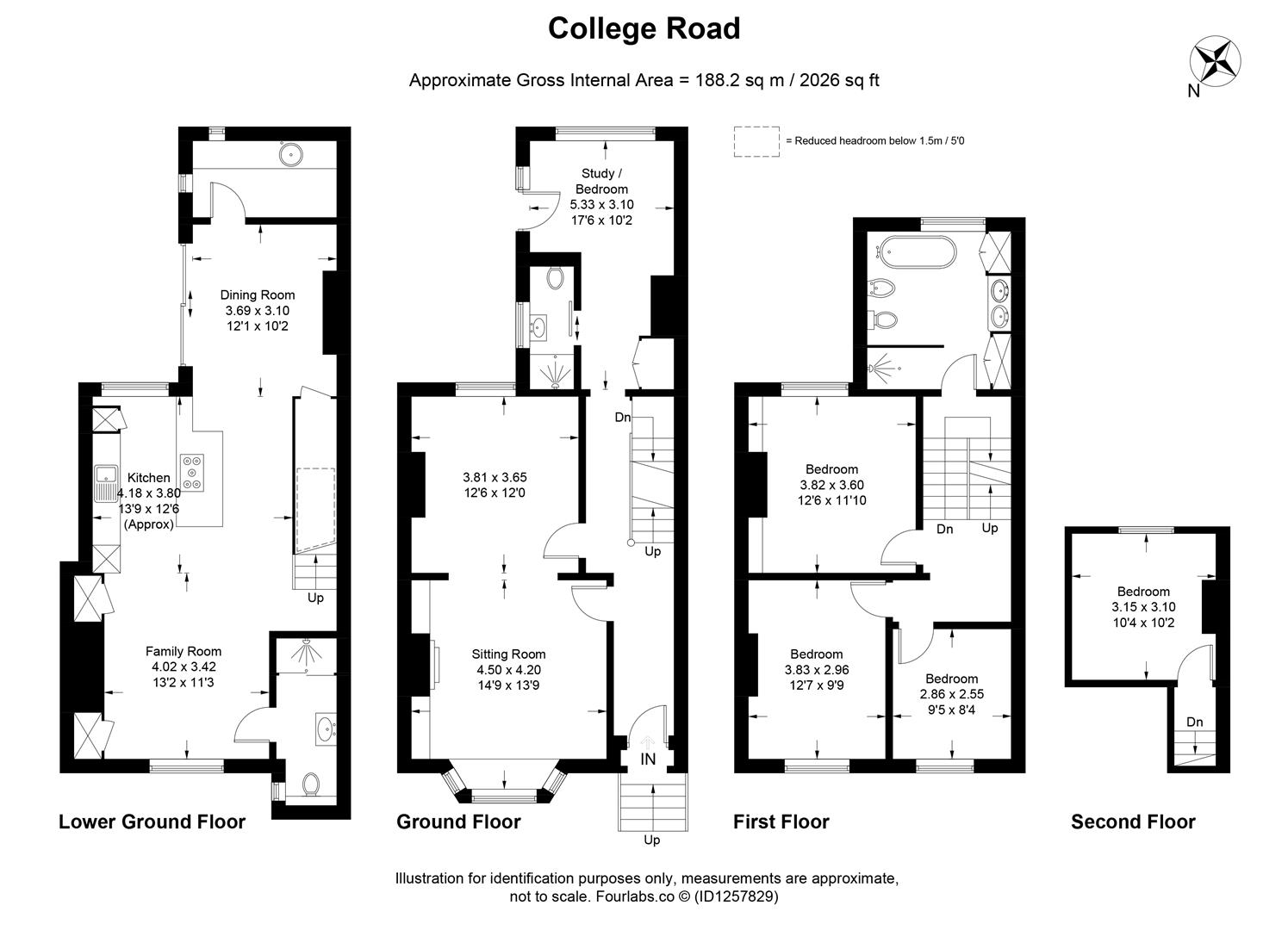 30, College Road, Cheltenham floorplan