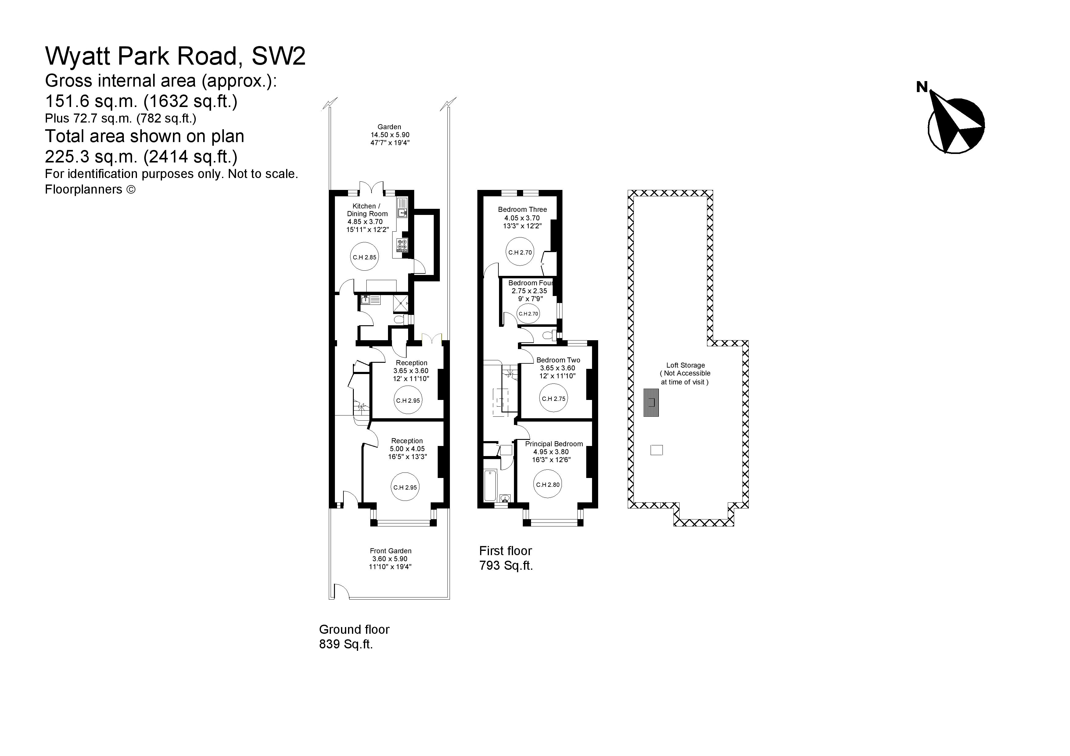 75, Wyatt Park Road, London floorplan