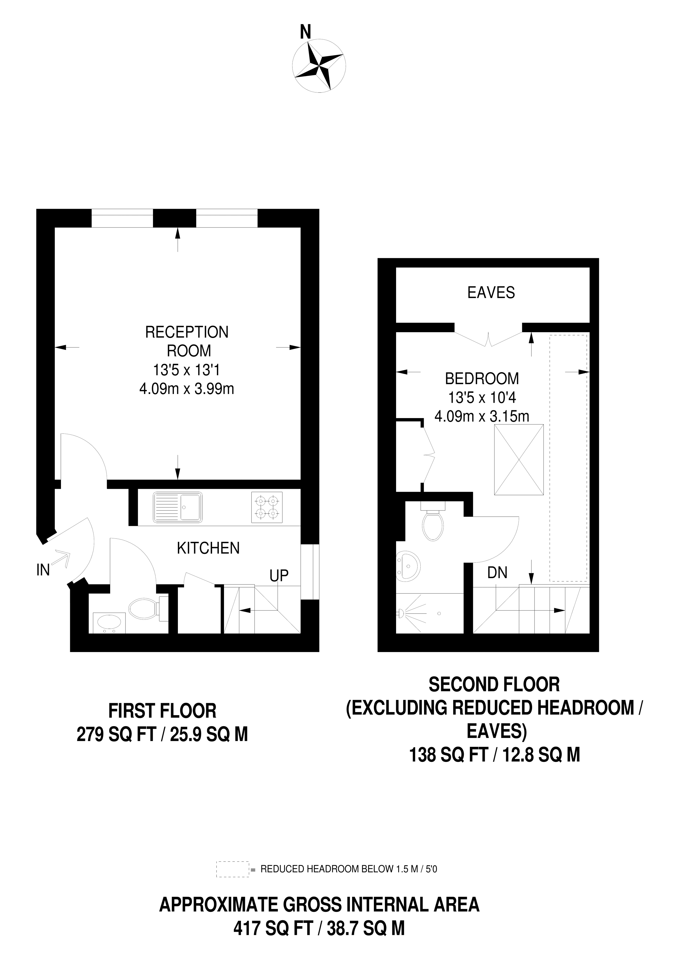 1 Bedrooms Flat to rent in Dartmouth Road, Mapesbury Estate NW2