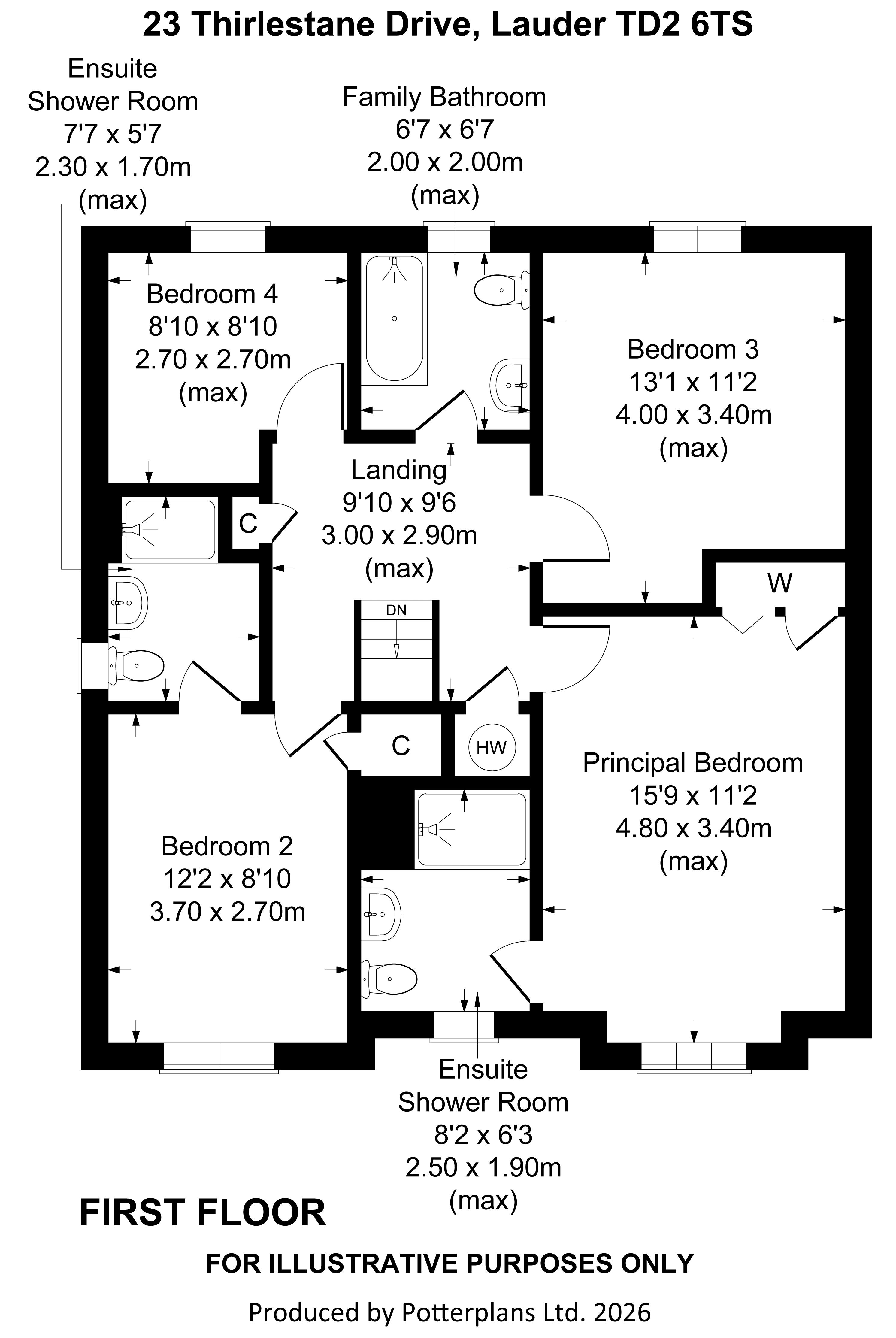 23, Thirlestane Drive, Lauder floorplan
