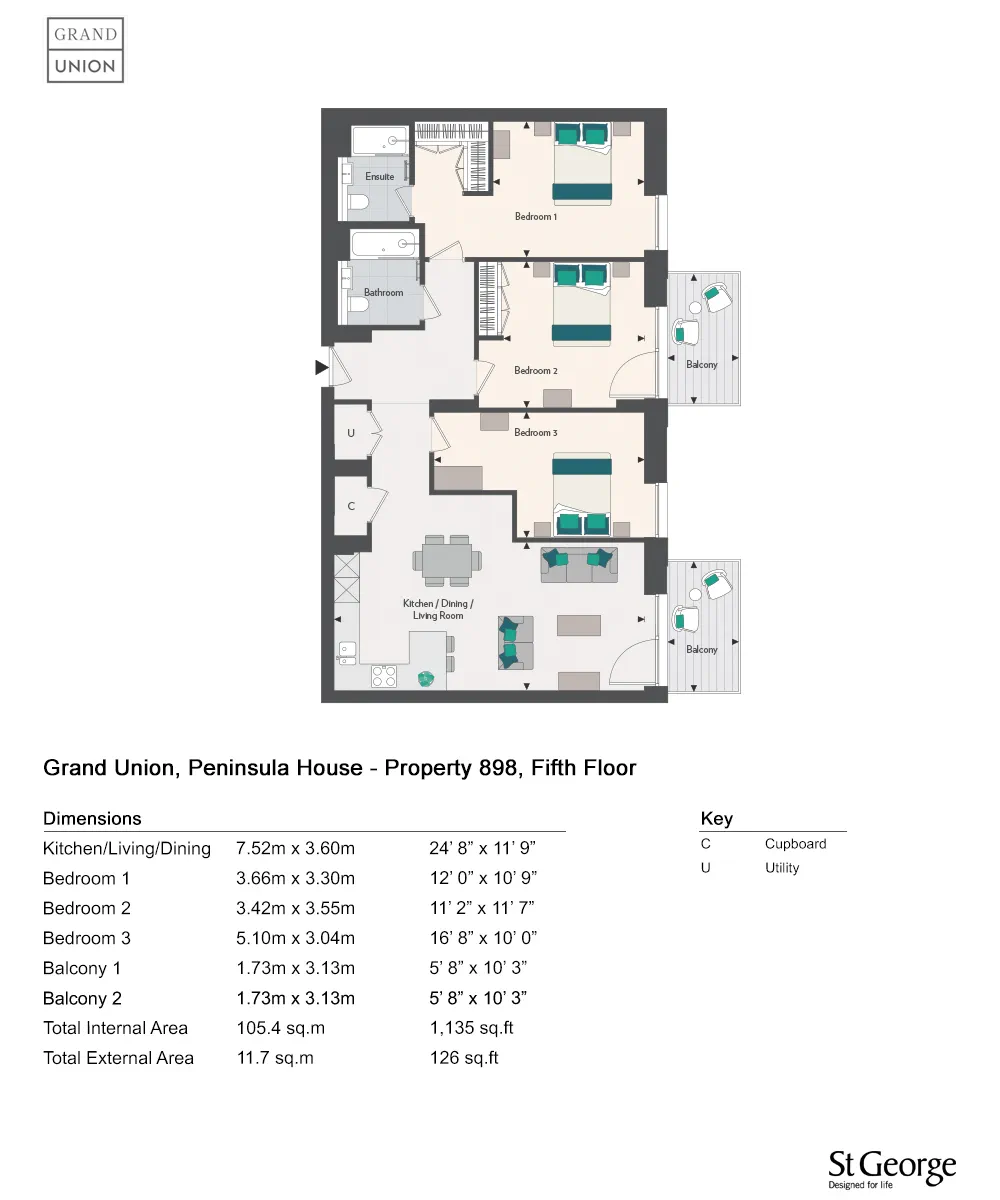 Grand Union, Grand Union, Beresford Avenue, Wembley floorplan