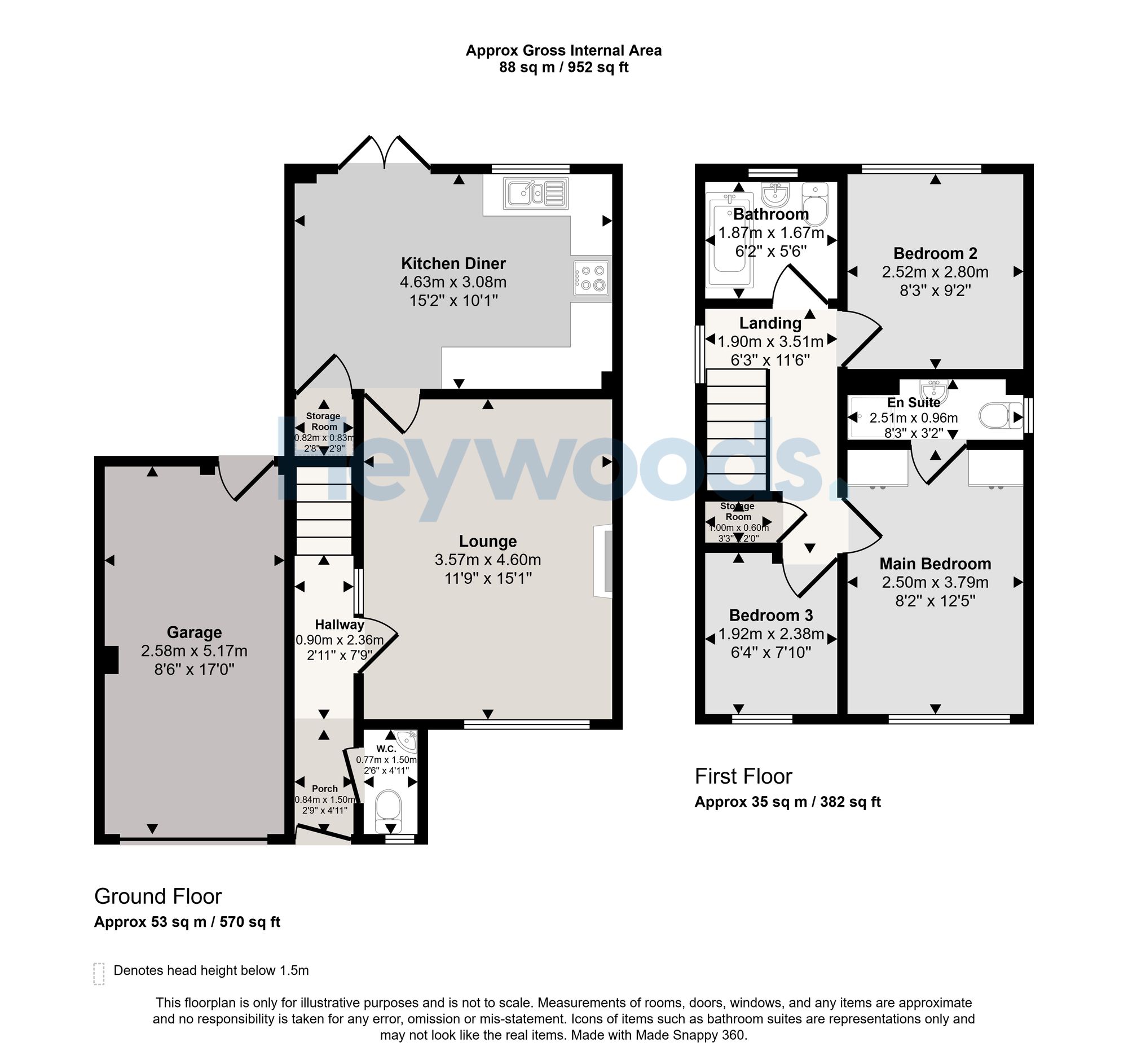 20 Salisbury Close, Crewe floorplan
