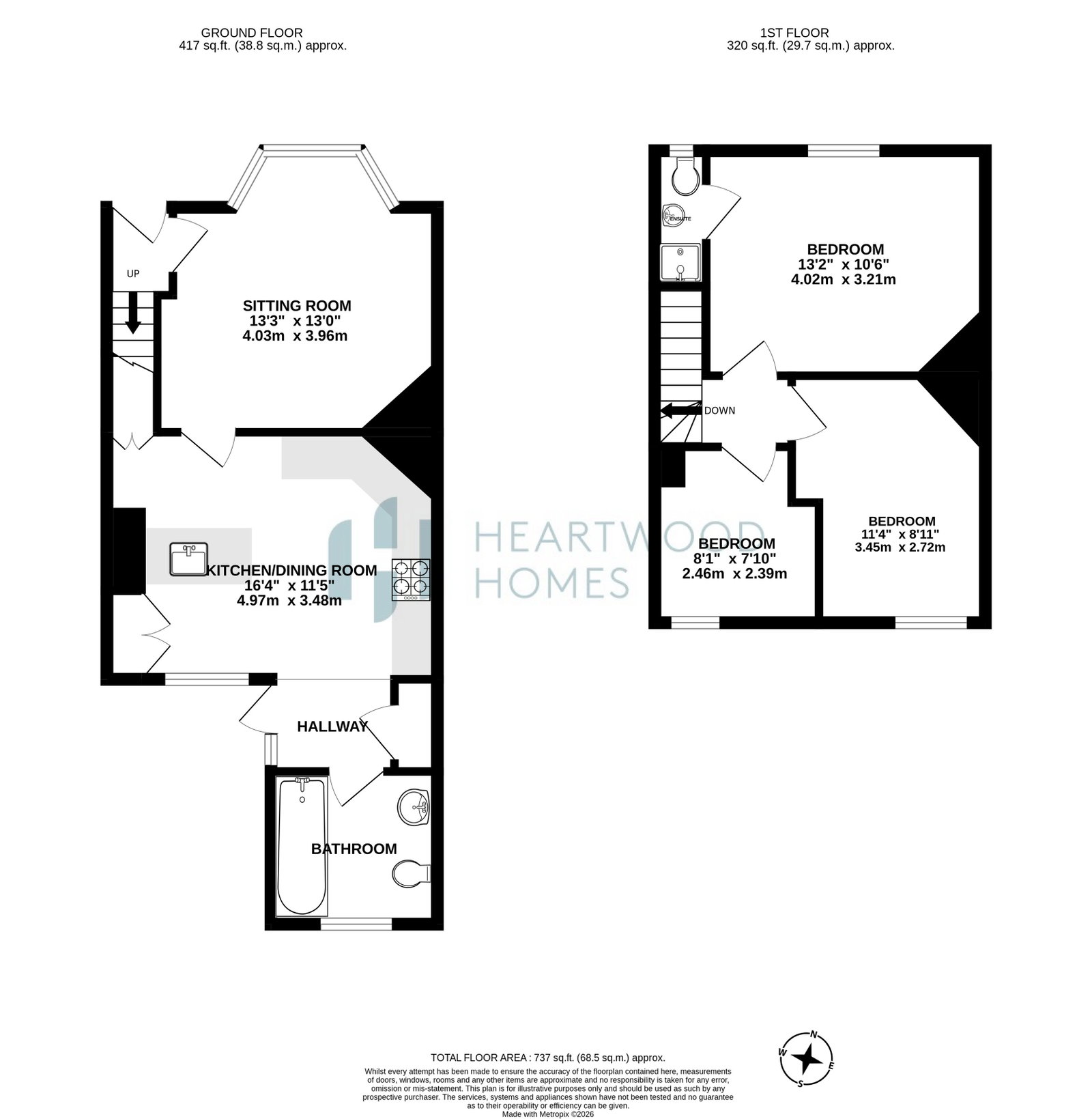 14, North Cottages, St. Albans floorplan