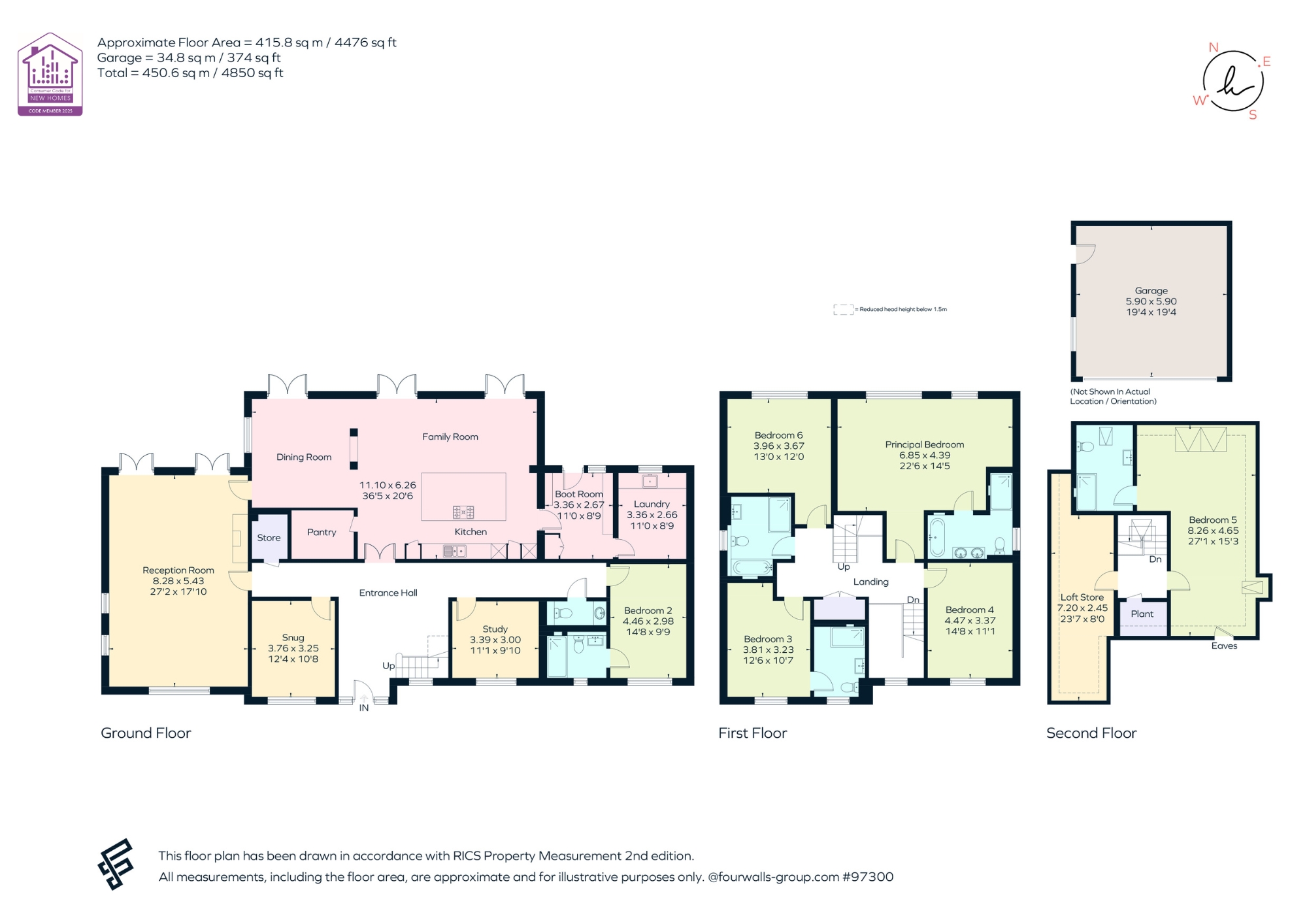 Latham House, Arkell Lane, Farnham floorplan