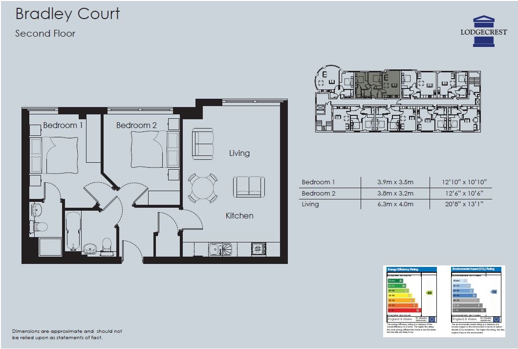 2 Bedrooms Flat to rent in Knoll Road, Camberley GU15