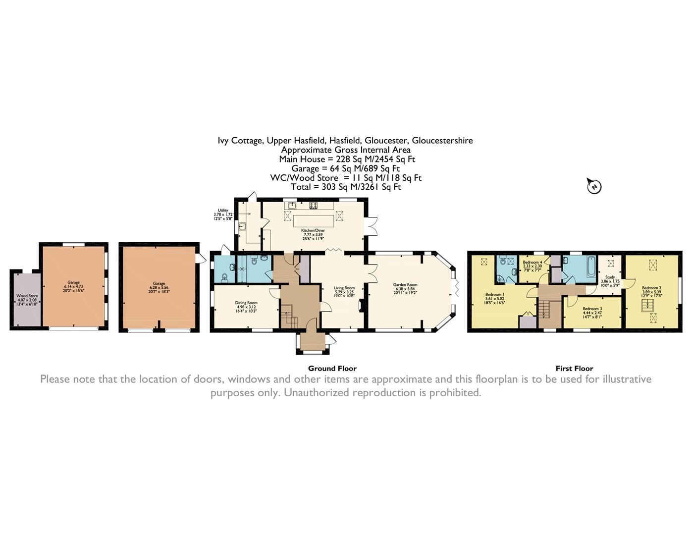 Ivy Cottage, Upper Hasfield, Hasfield floorplan