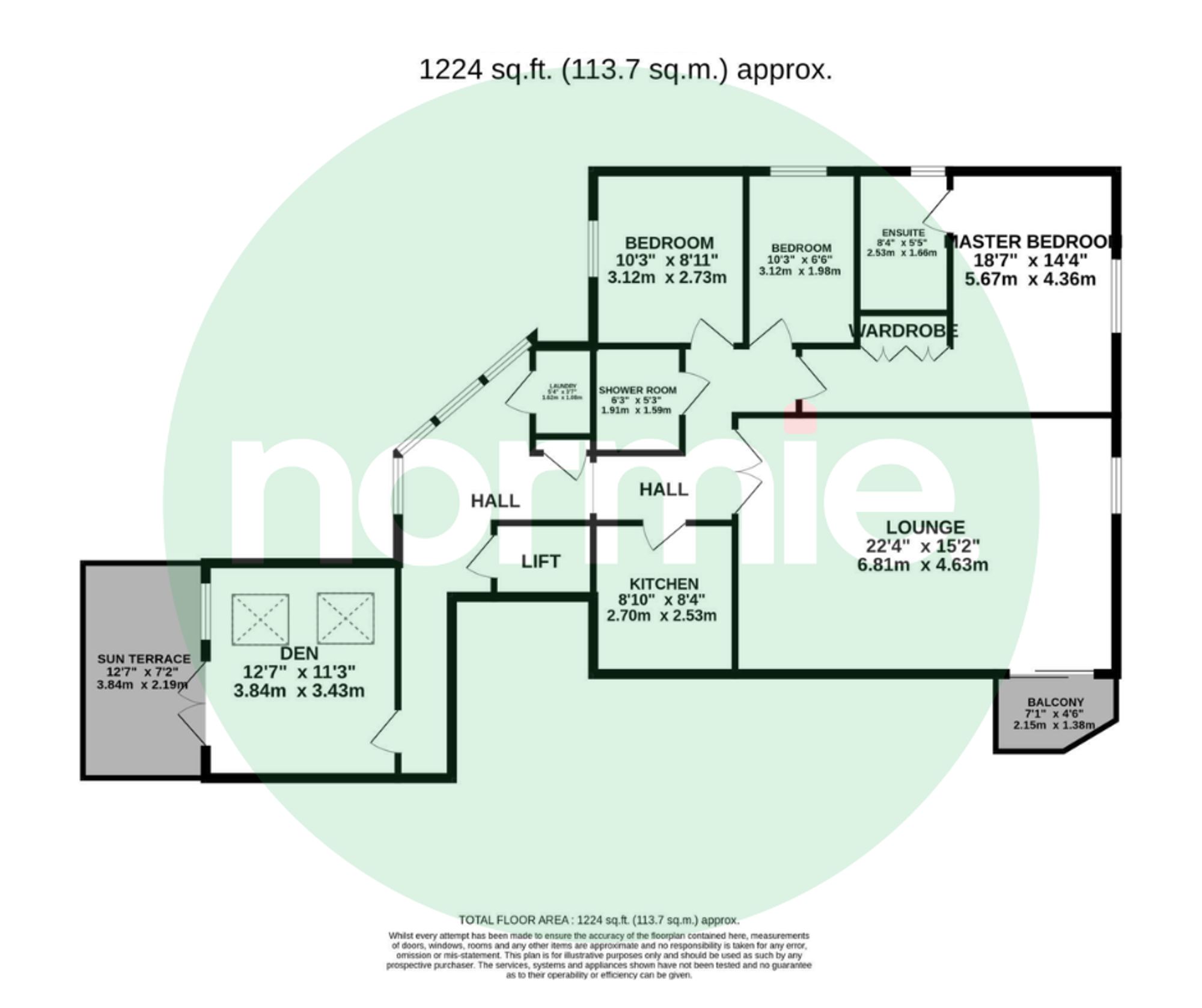 Flat 6, Oakleigh, Manchester floorplan