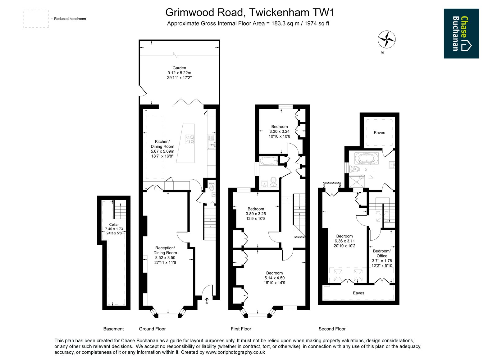 12, Grimwood Road, Twickenham floorplan
