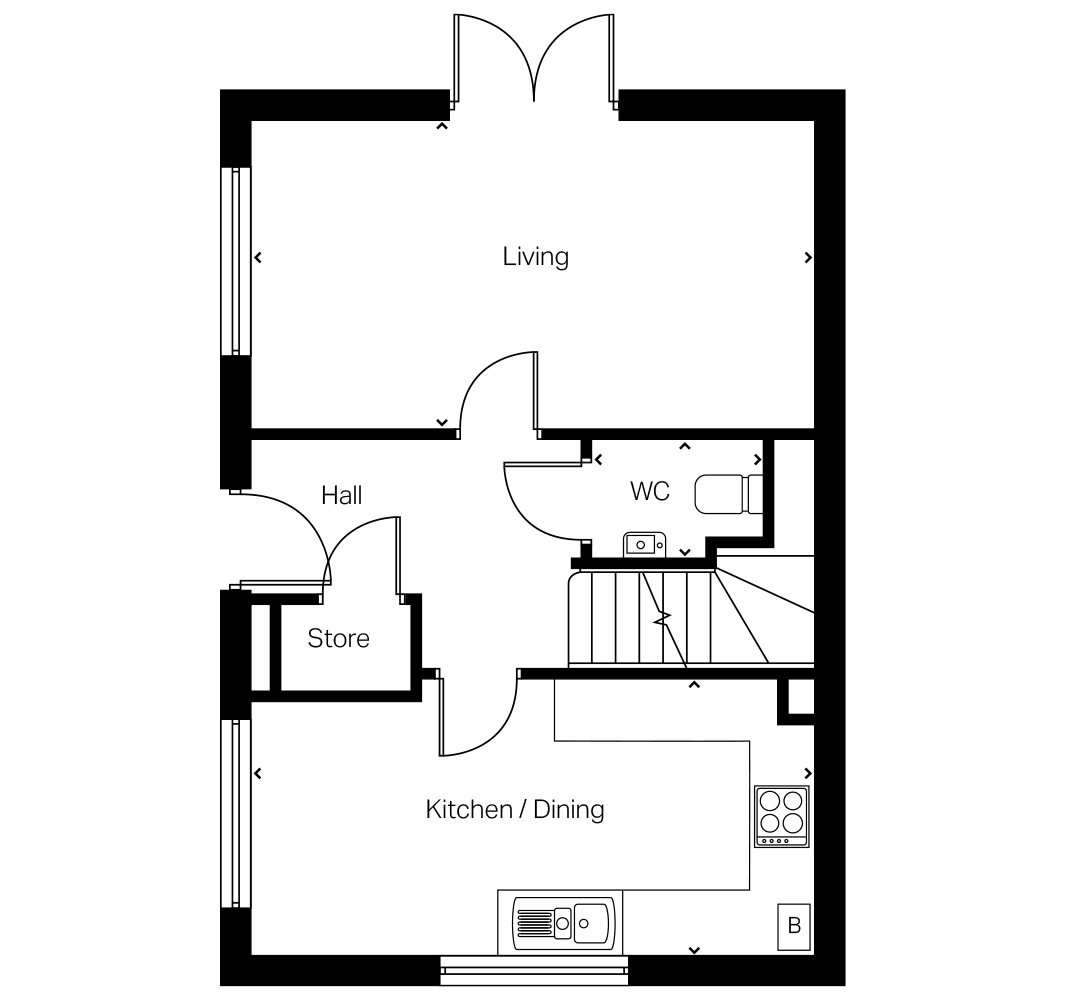 The Leaside Plot 120, The Leaside at Sence Valley Road, Beveridge Lane, Coalville floorplan