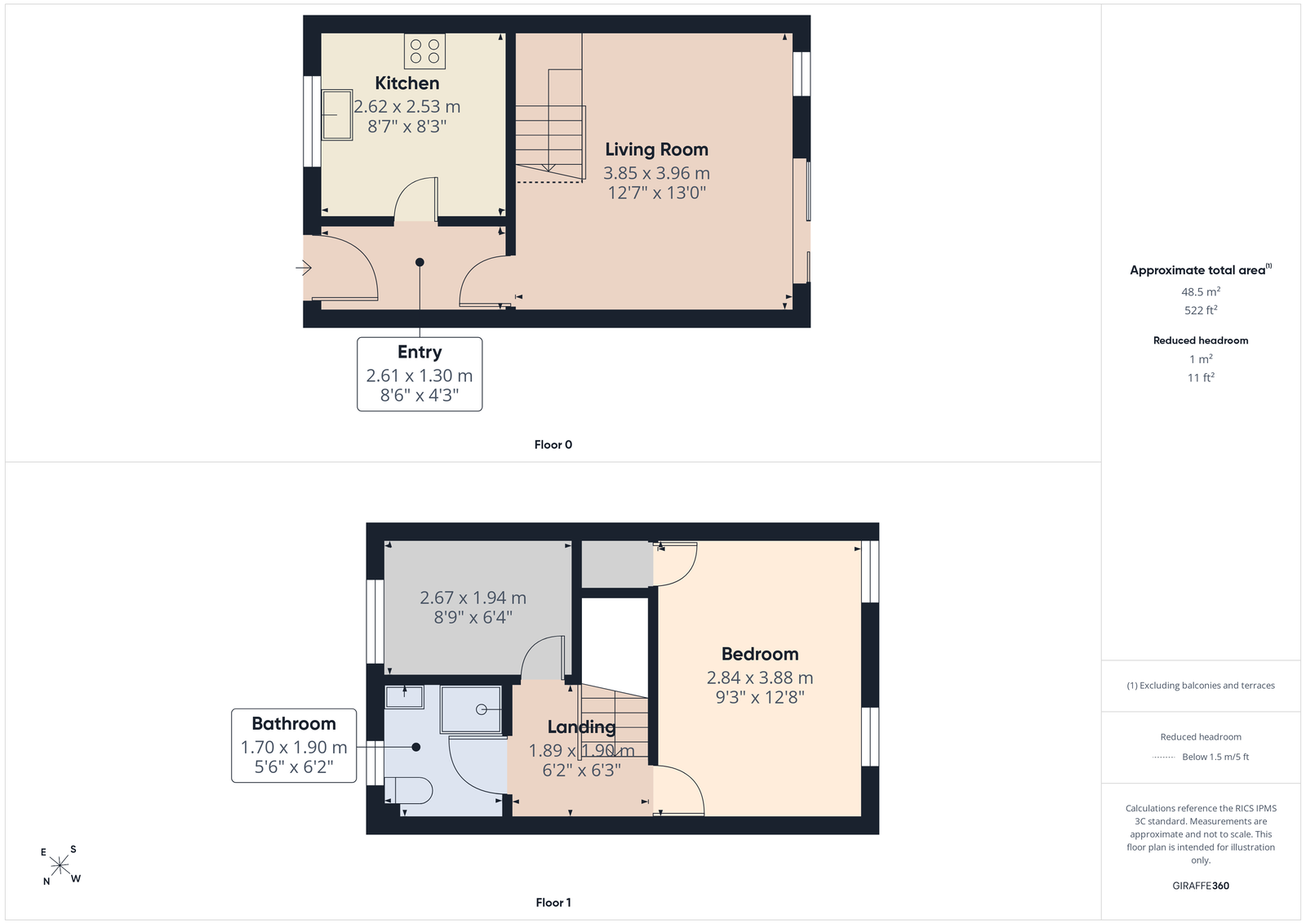 23, Falmouth Close, Torquay floorplan