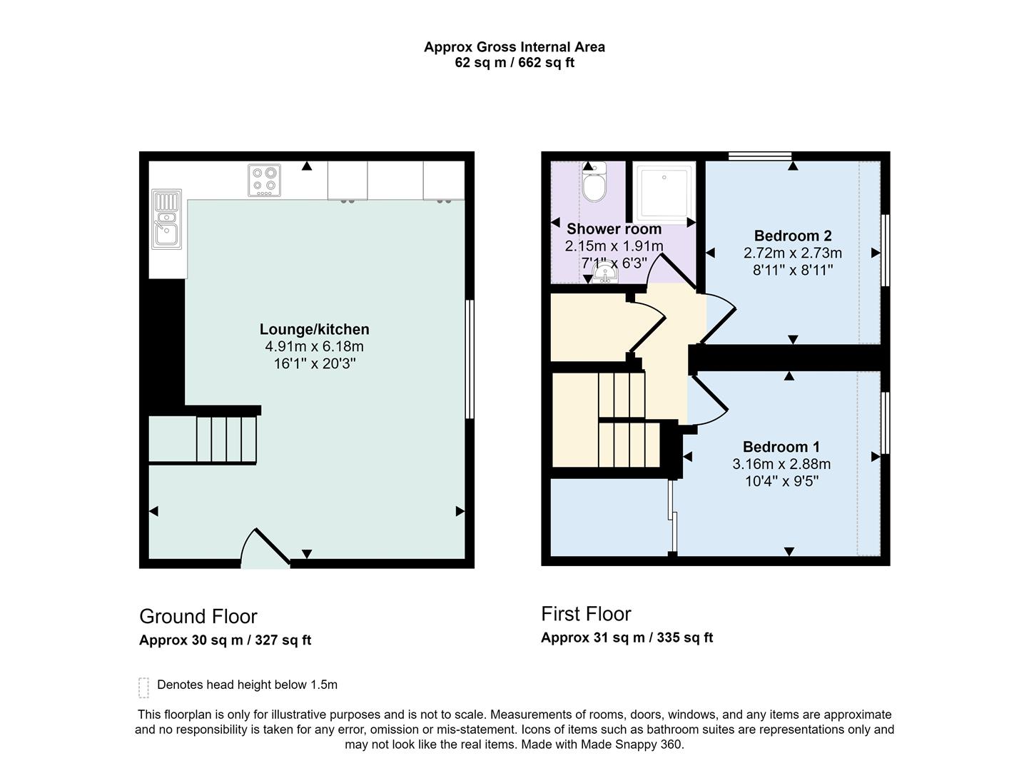 Flat 5, 24. St. Johns, Worcester floorplan
