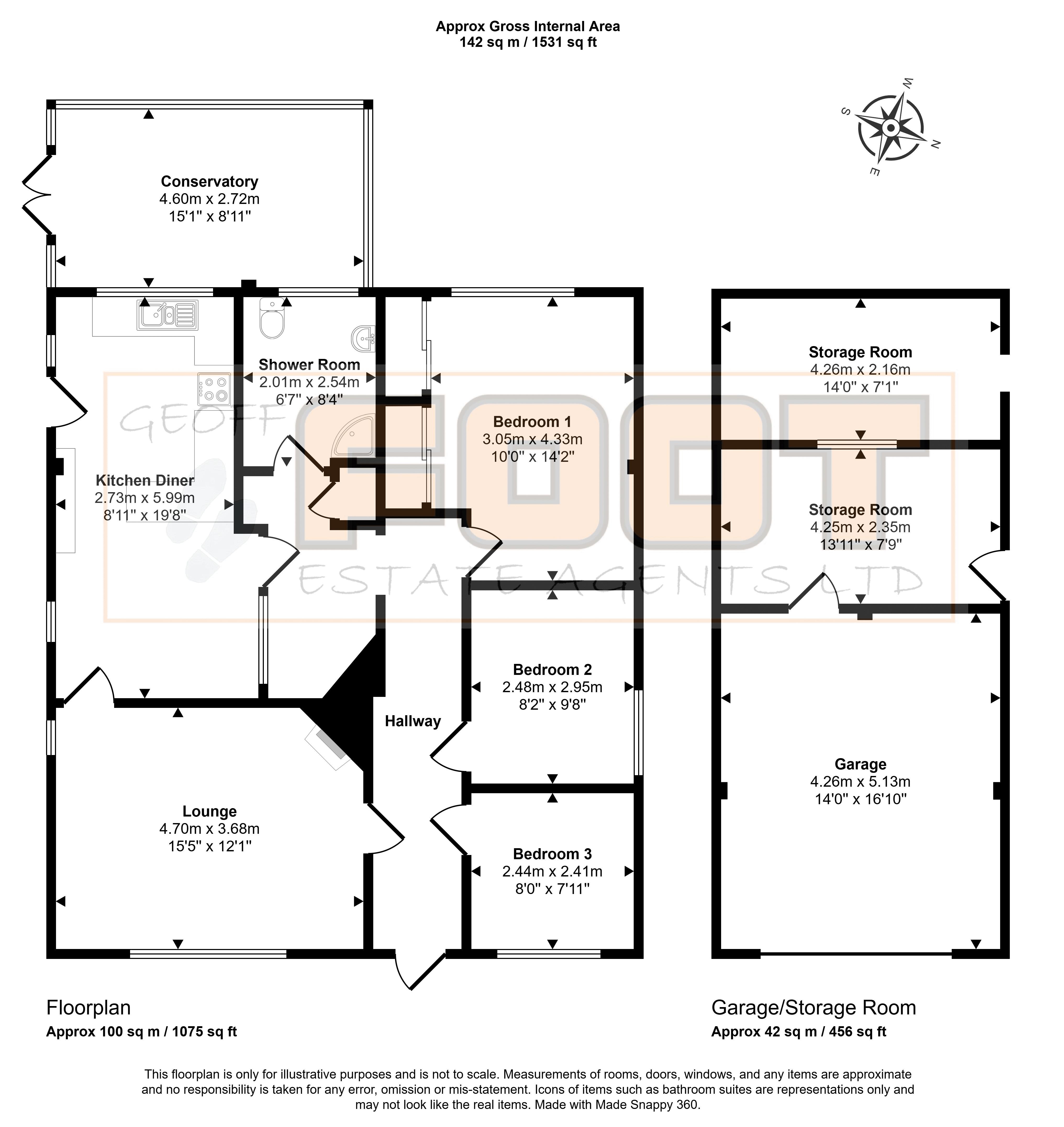 8, Beech Grove, Hayling Island floorplan