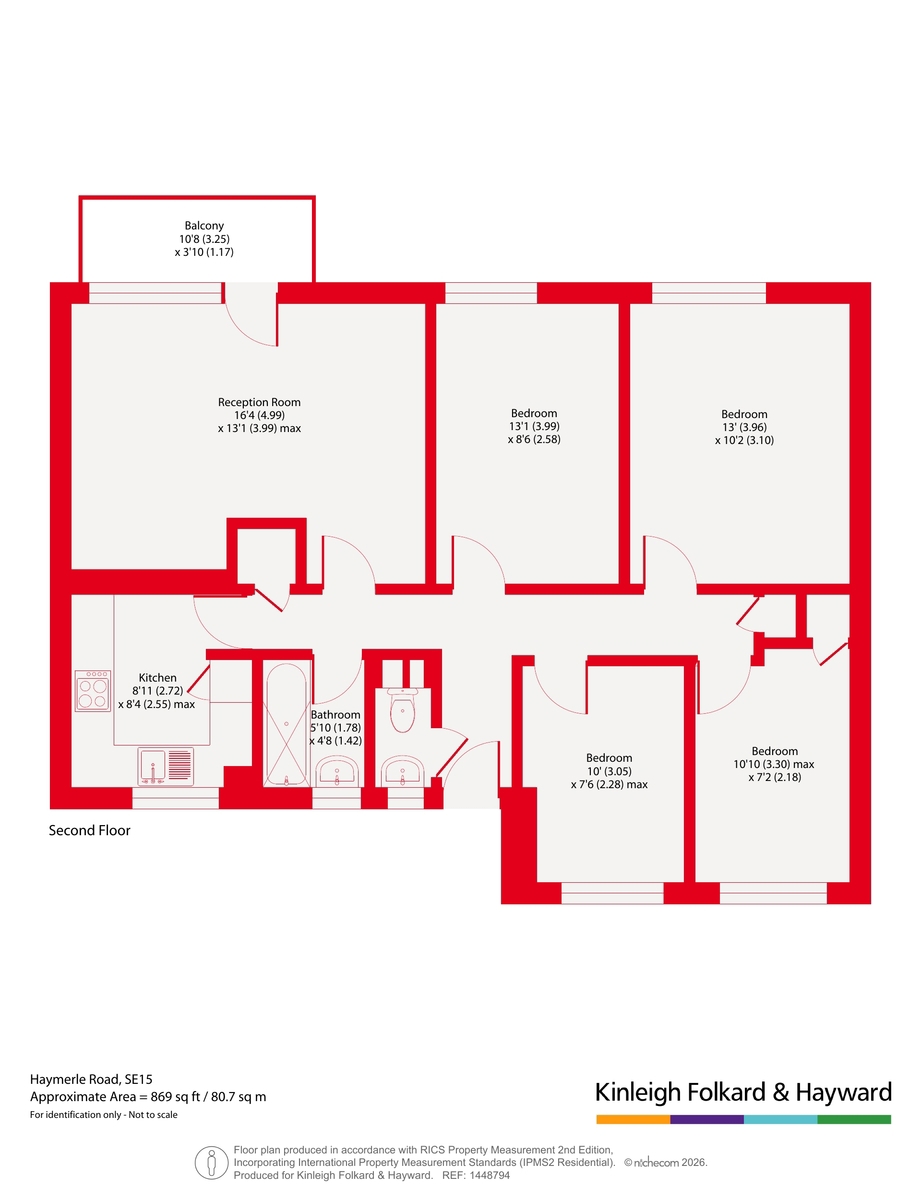 Flat 24, Denstone House,, Haymerle Road, London floorplan