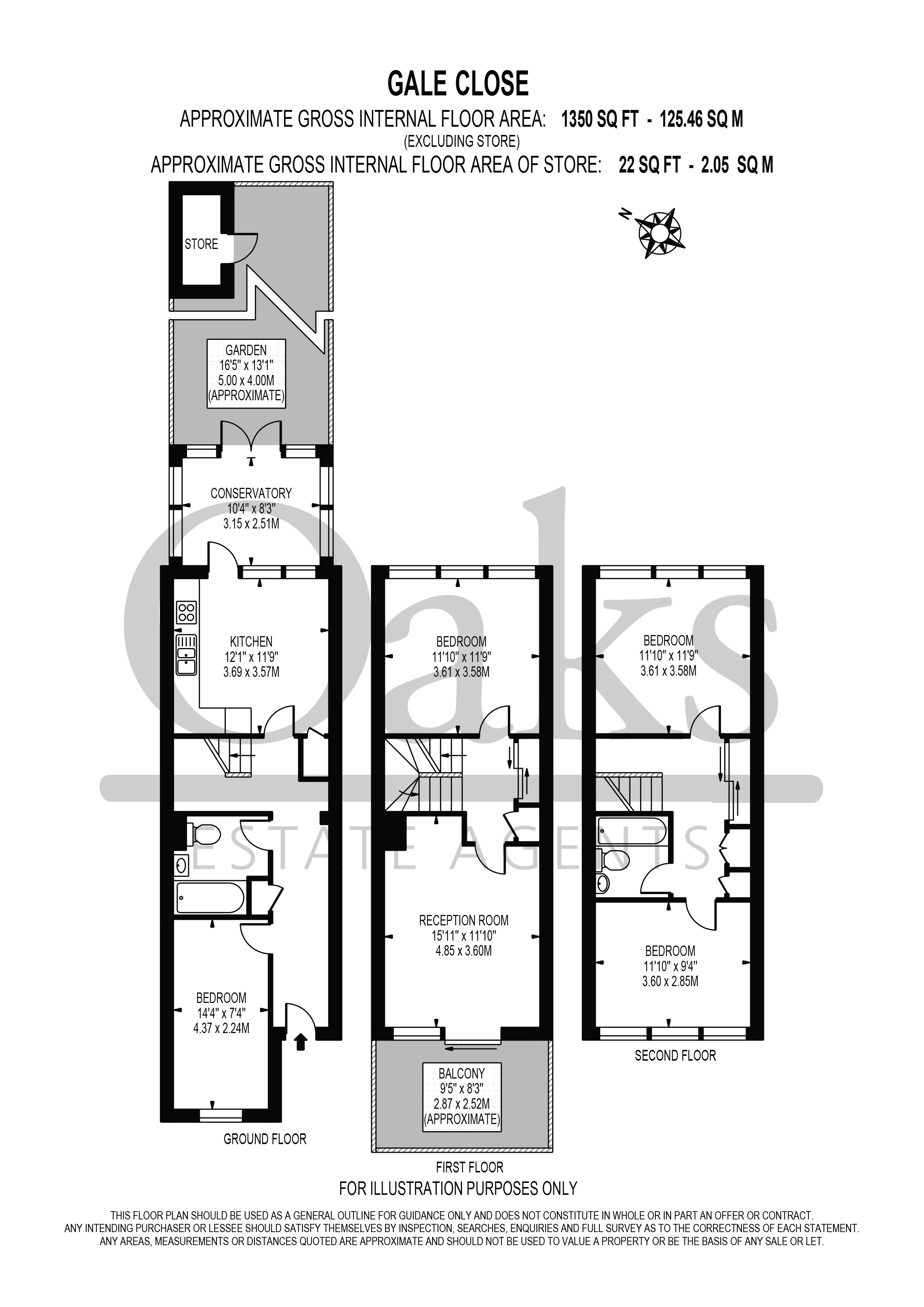 48, Gale Close, Surrey floorplan