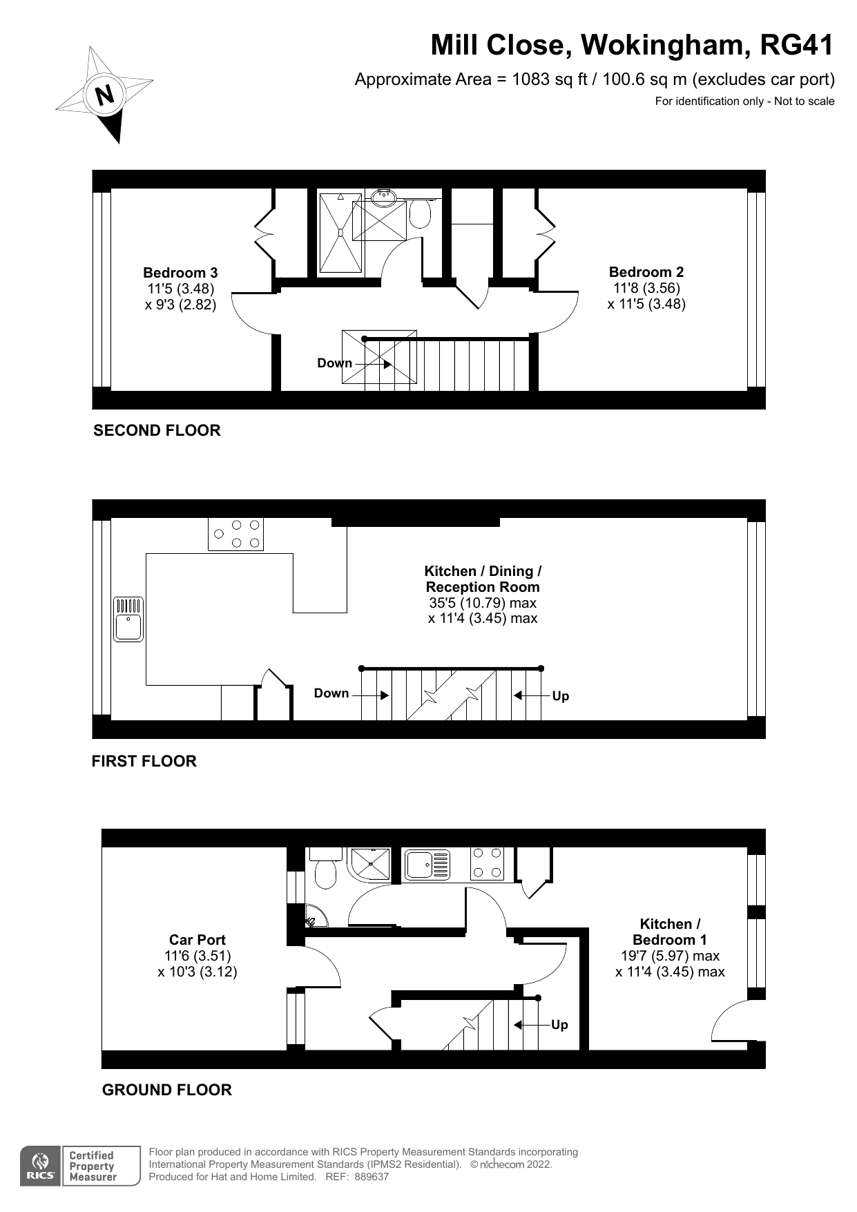 Mill Close, Wokingham, Berkshire RG41, 3 bedroom detached house for