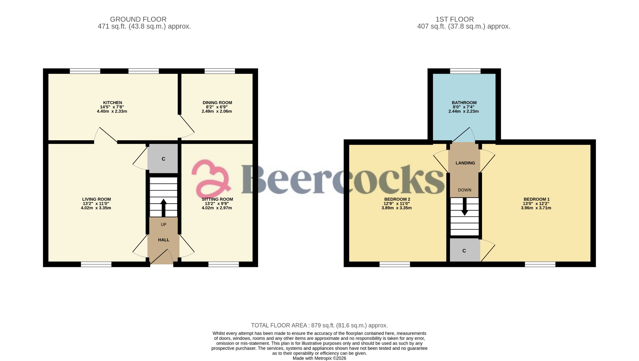 12 Northside, Patrington, East Riding of Yorkshire floorplan
