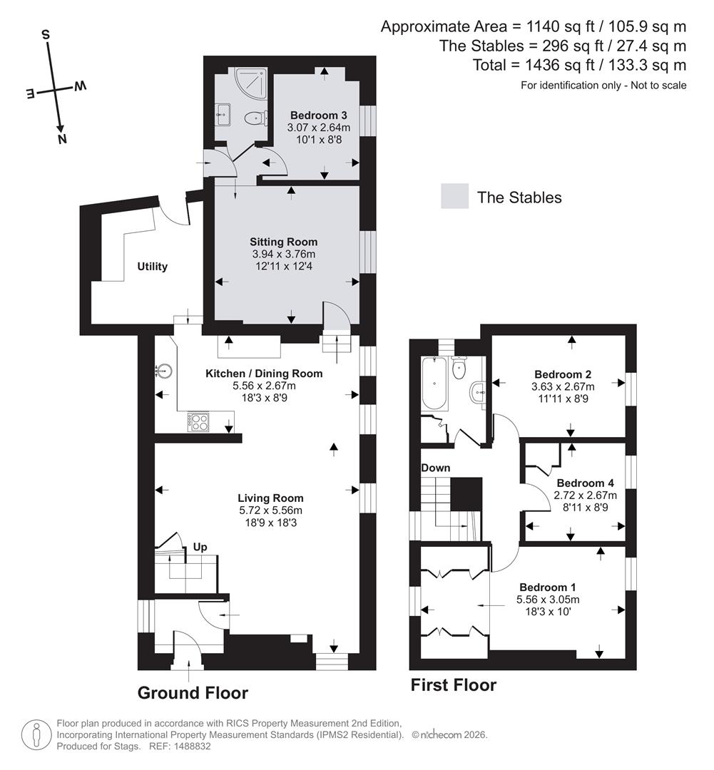 Bell Cottage, Braunton floorplan