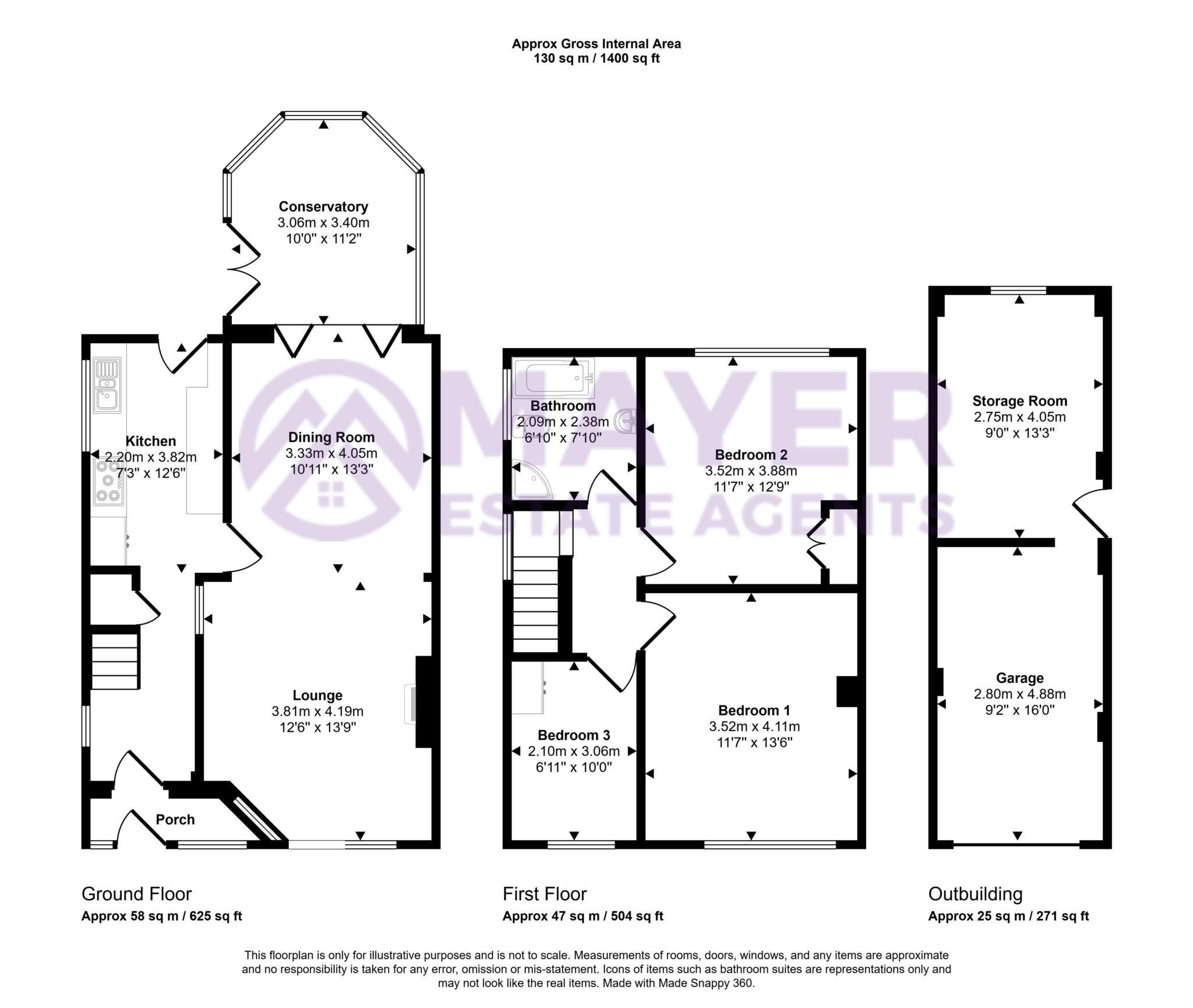 11, The Knoll, Plymouth floorplan