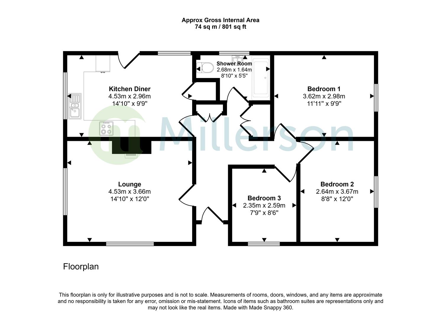 94, Cormorant Drive, St. Austell floorplan