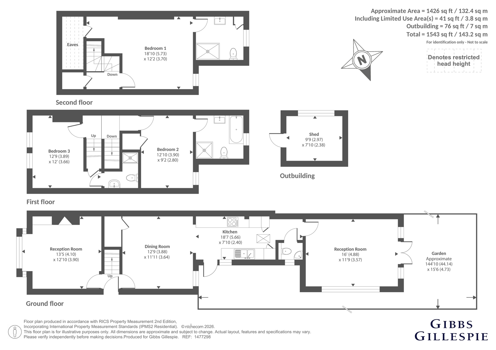 63, High Street, Northwood floorplan