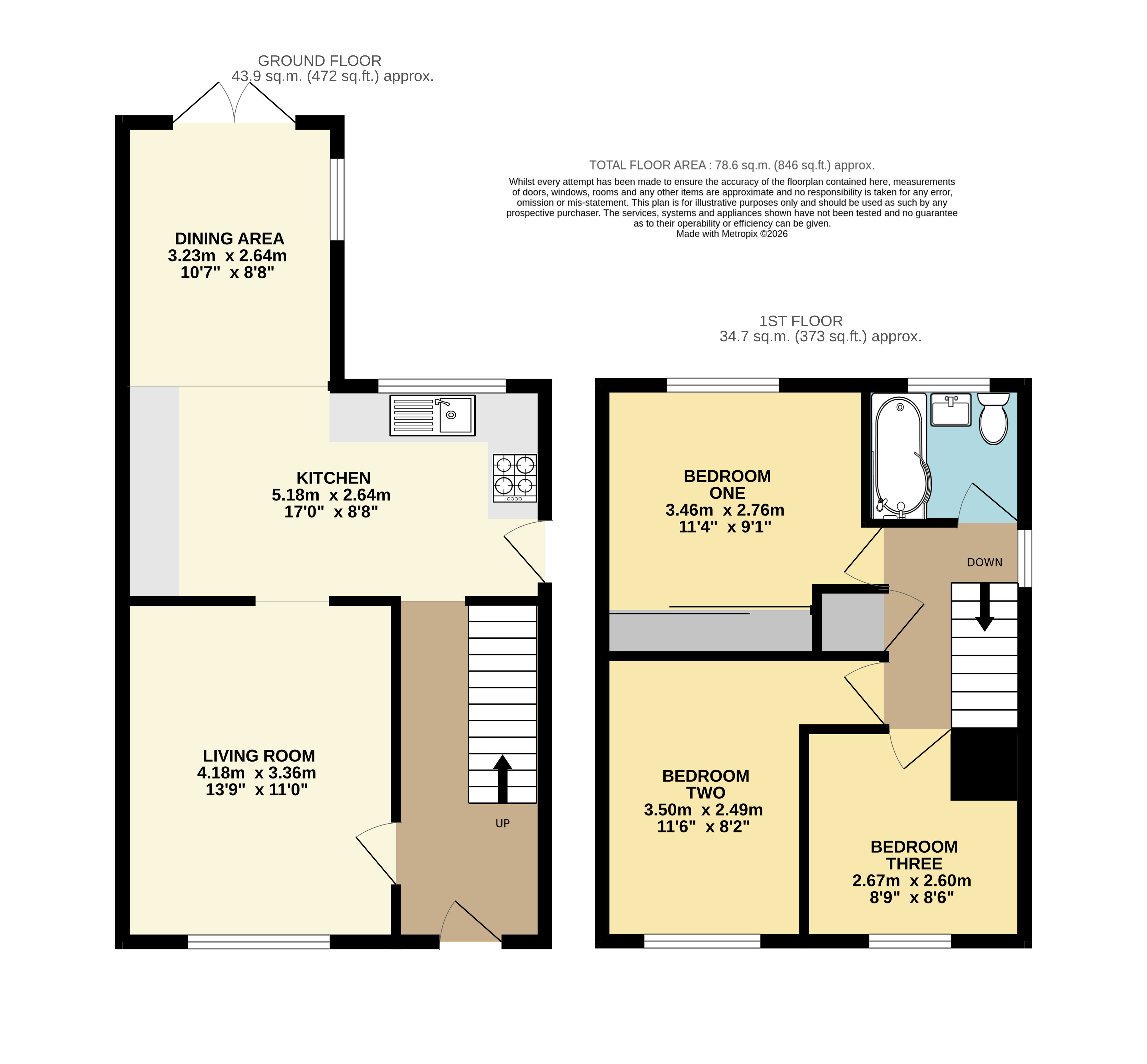 58, Hillcroft, Bedfordshire floorplan