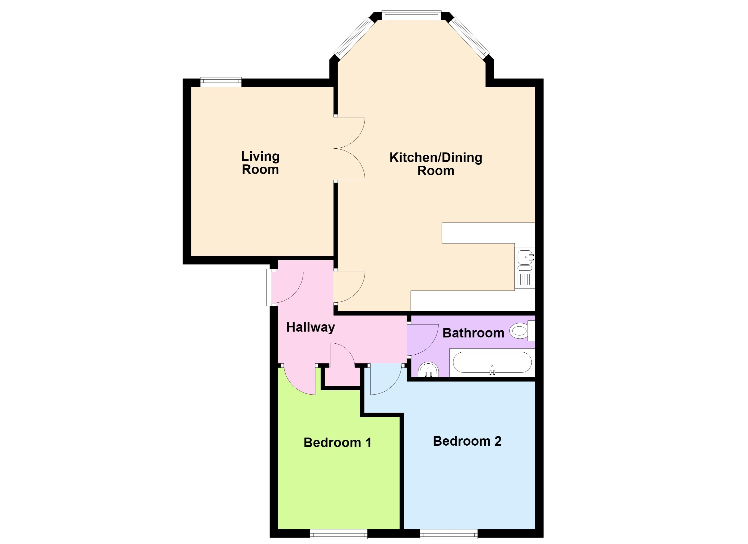 Flat 4, Connaught House, 10, Esplanade, Pembrokeshire floorplan