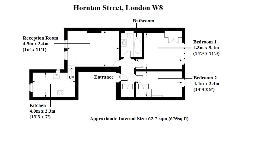 2 Bedrooms Flat to rent in Horton Street, Kensington High Street, London W8