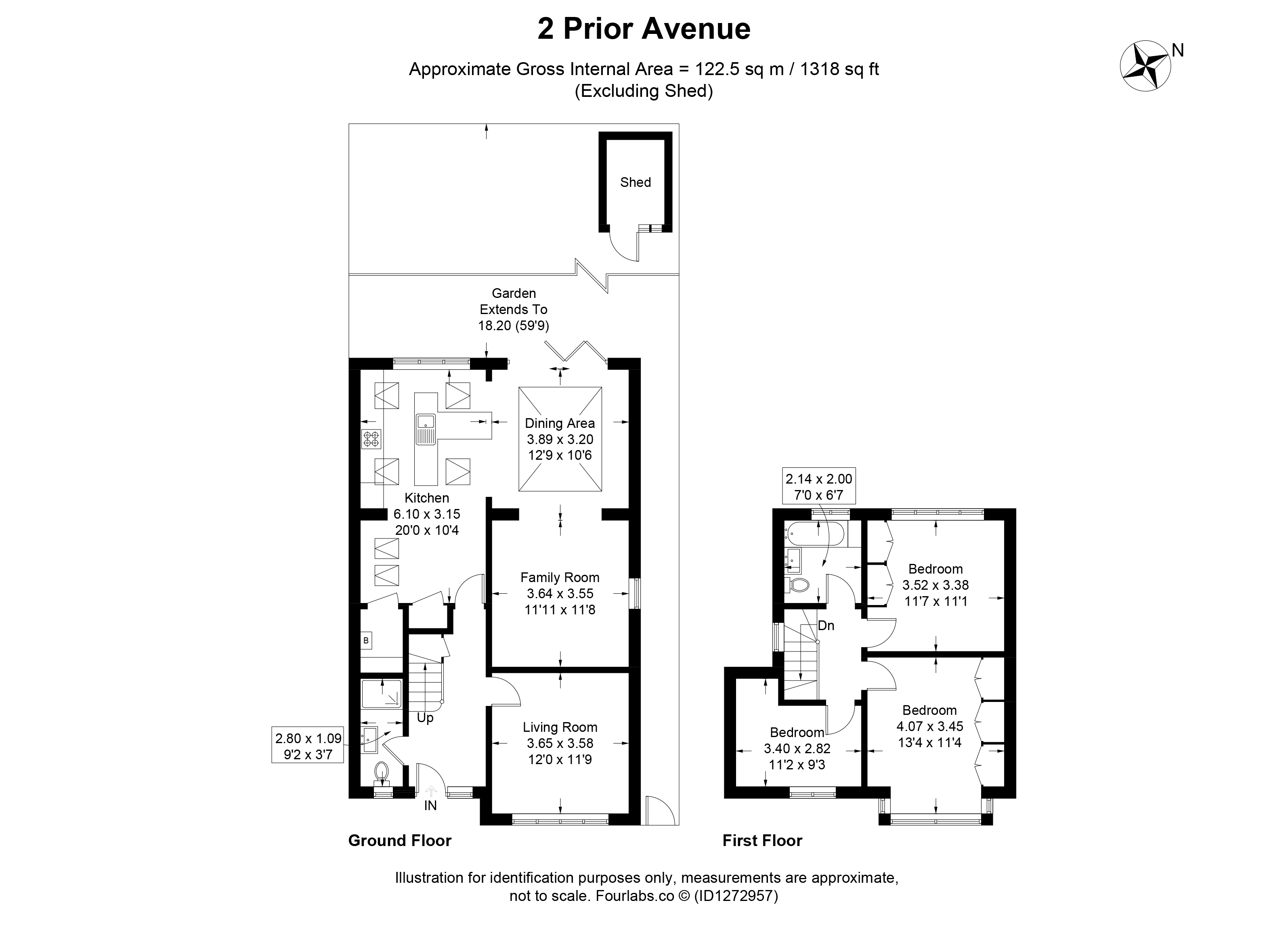 2, Prior Avenue, Sutton floorplan
