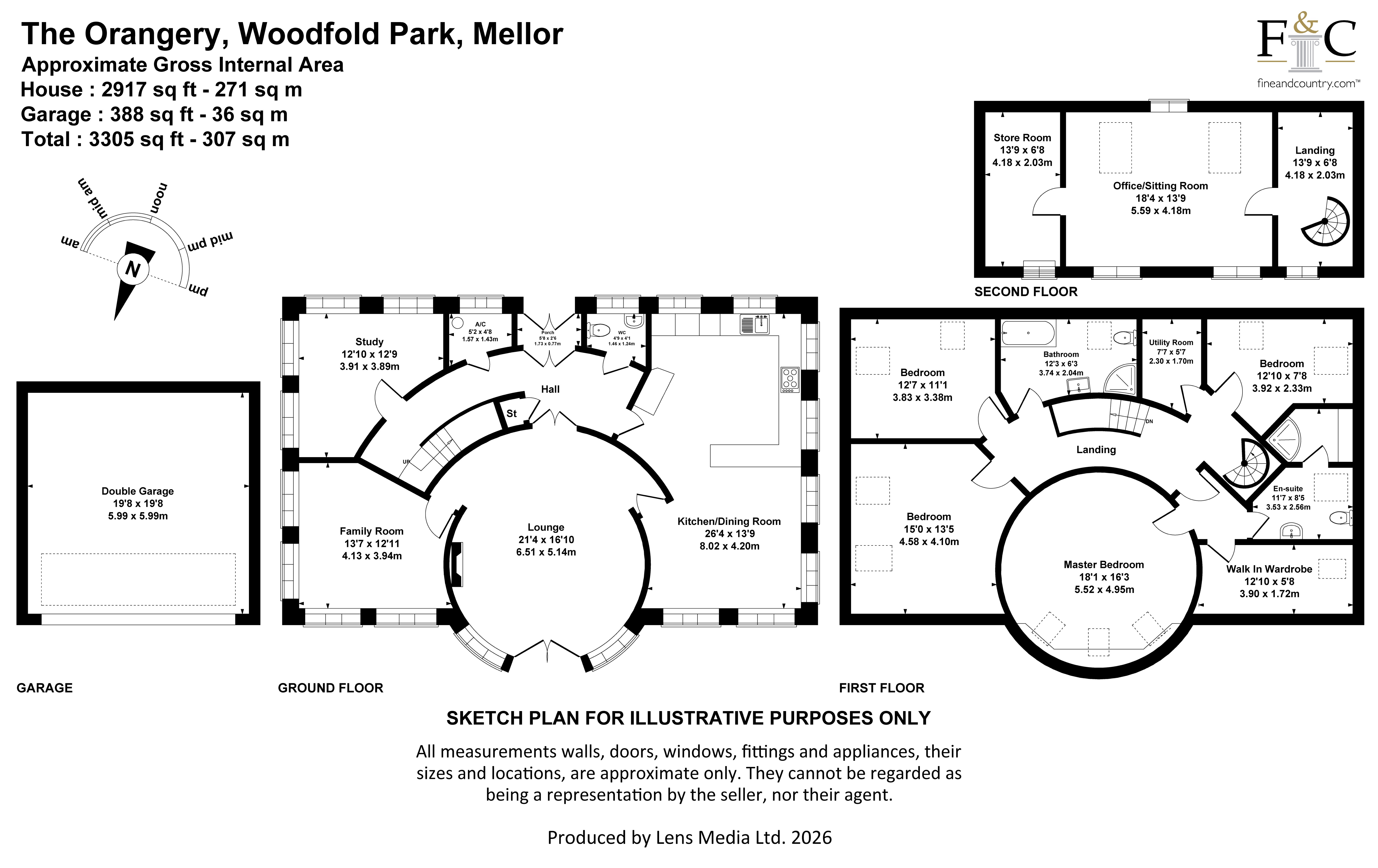 The Orangery,, Woodfold Park, Mellor floorplan