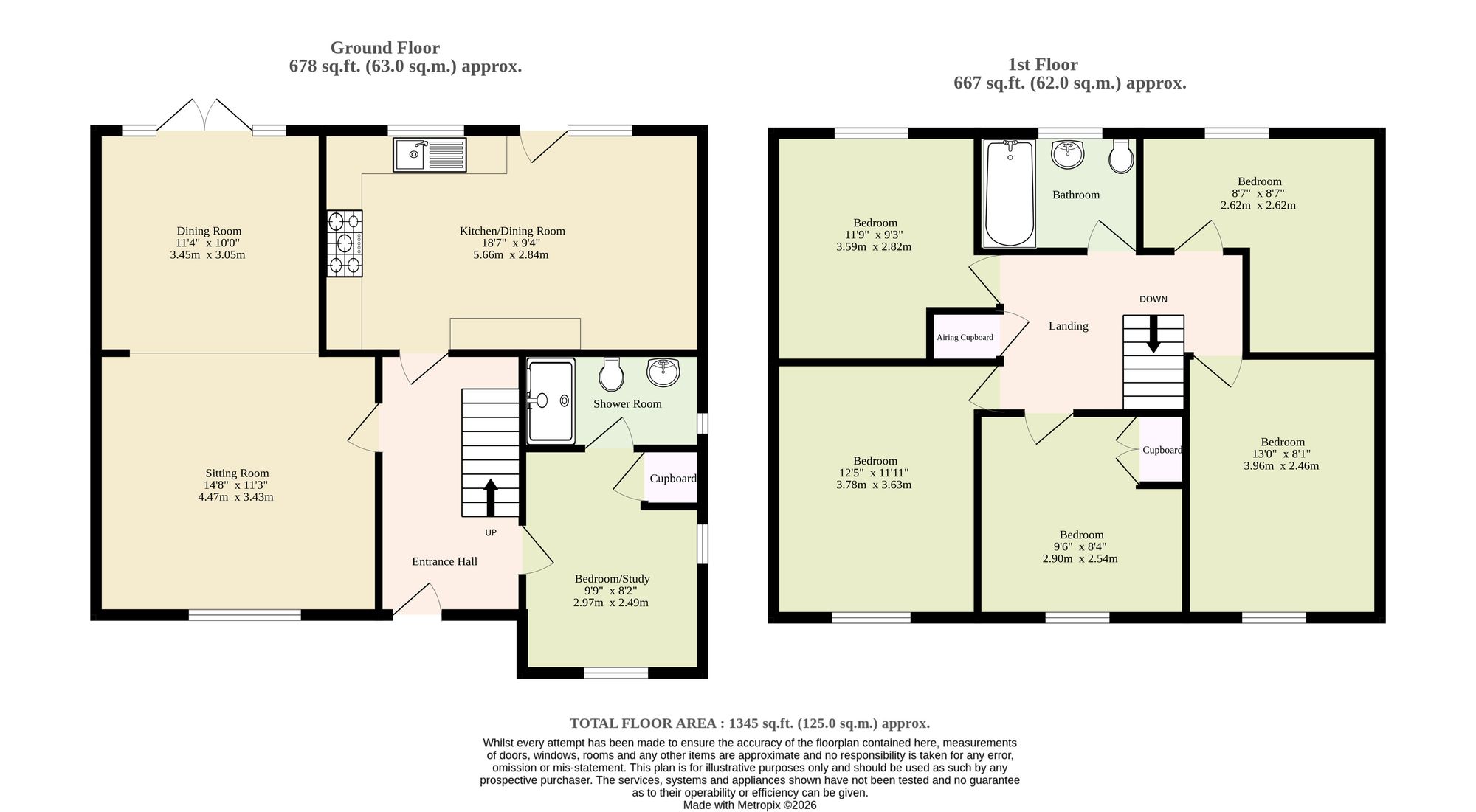 7 Vicarage Close, Norwich floorplan