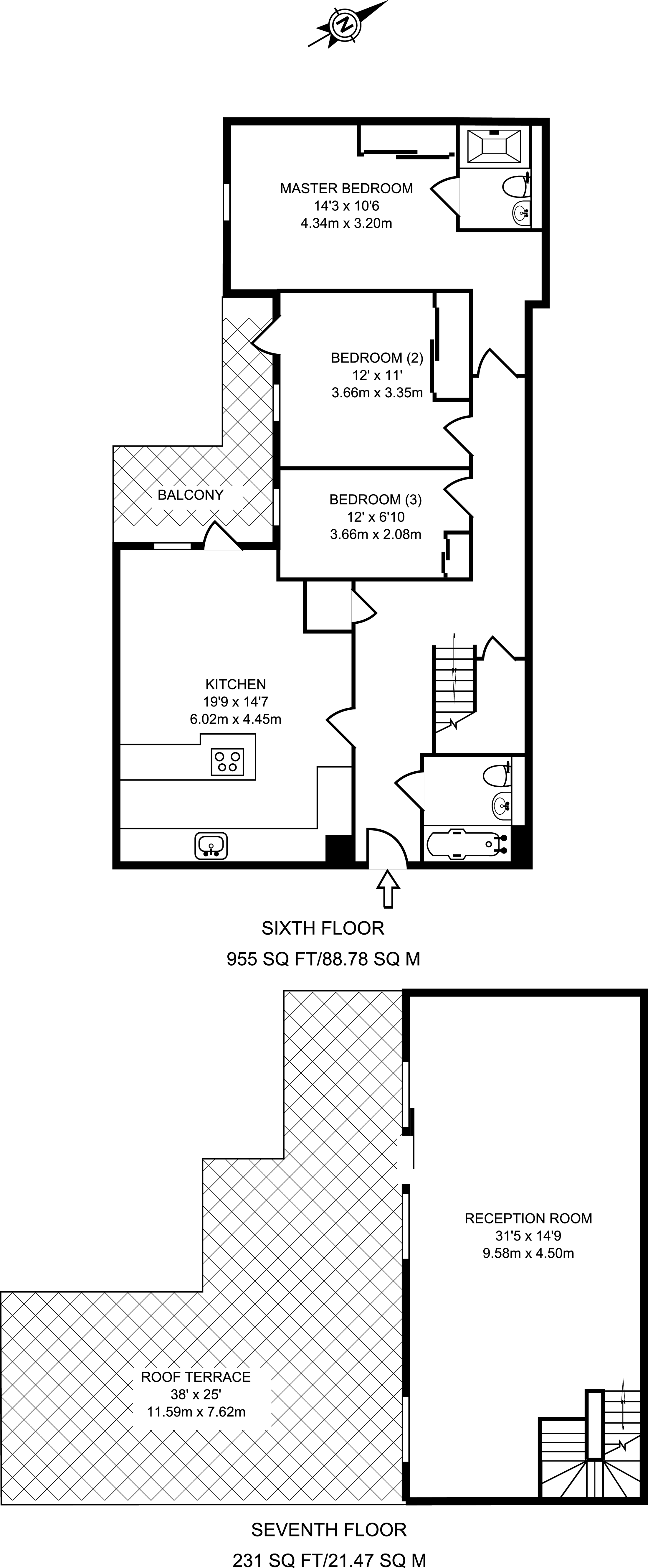 3 Bedrooms Flat to rent in Lombard Road, Battersea SW11