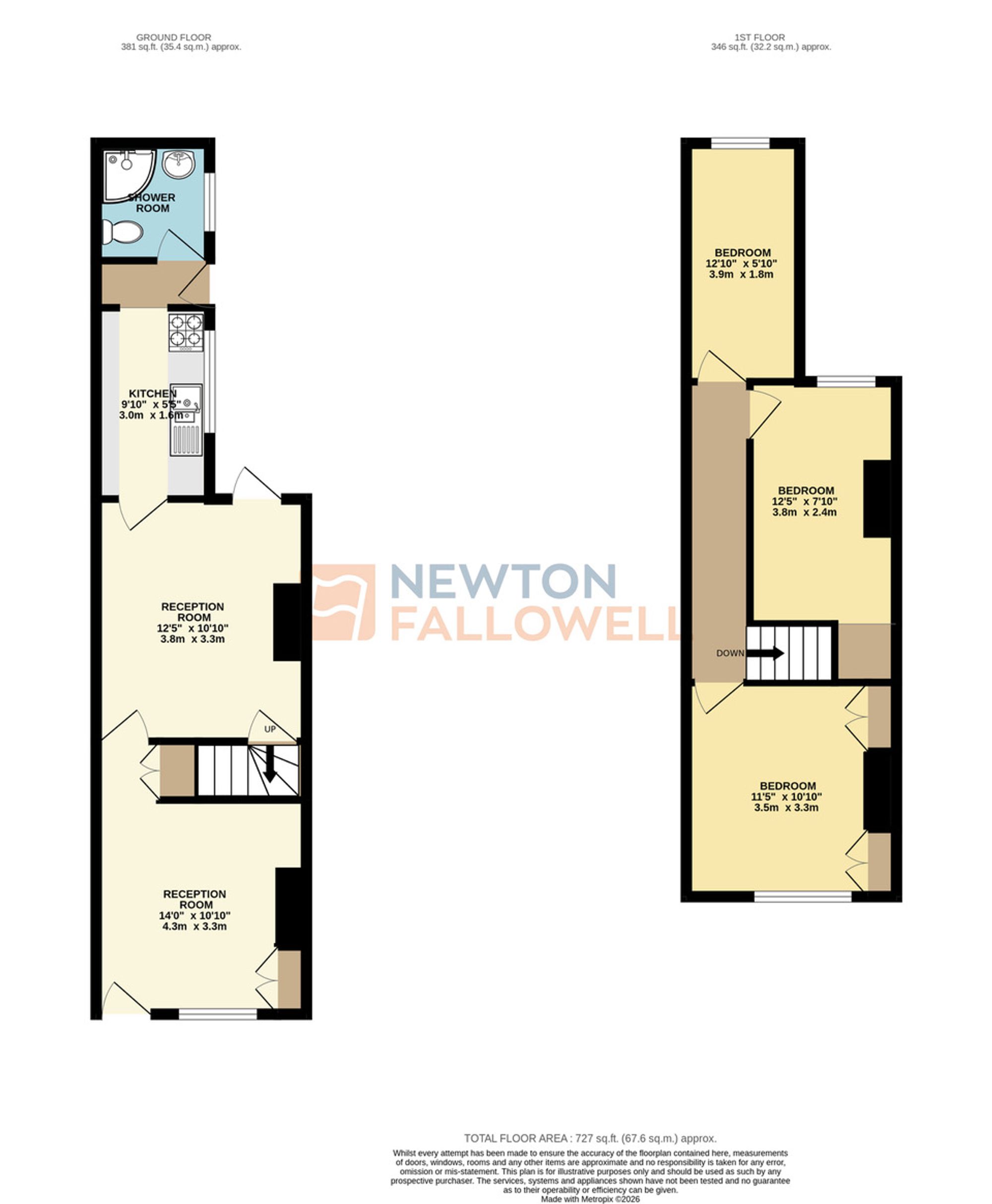 10 Hawthorne Street, Leicester floorplan