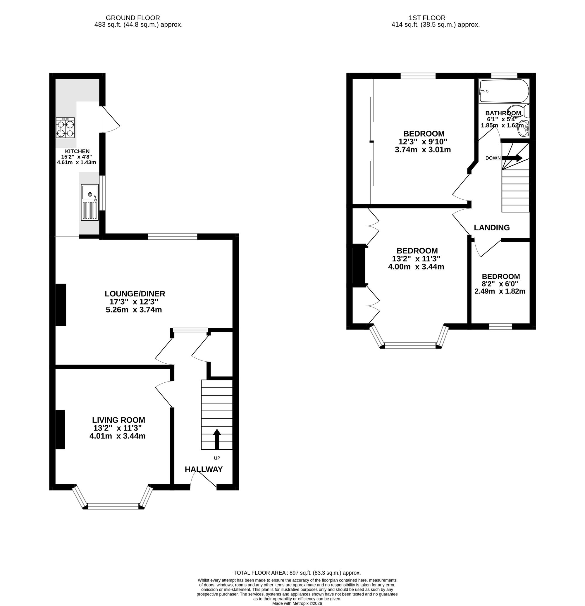 26 Aston Crescent, Newport floorplan