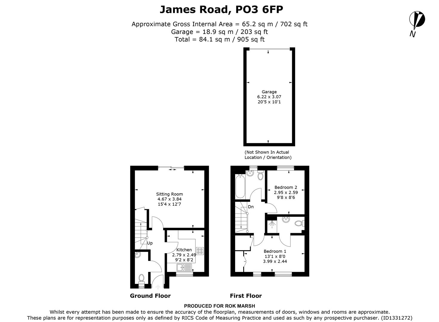 5, James Road, Portsmouth floorplan