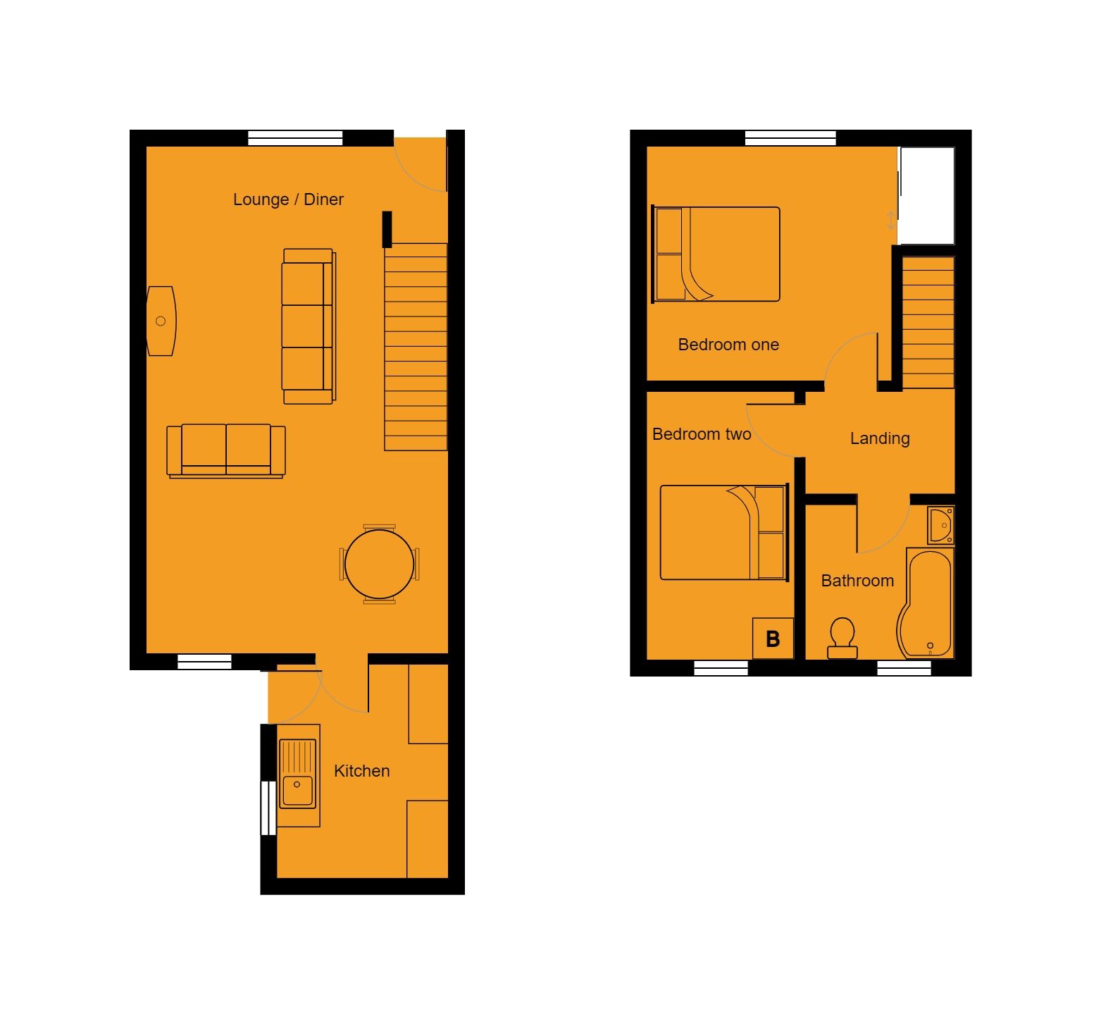 Rose Heyworth Road, Abertillery NP13, 2 bedroom terraced house to rent