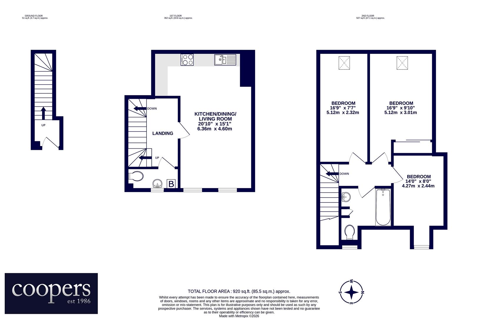 15B, Fairfield Road, Uxbridge floorplan