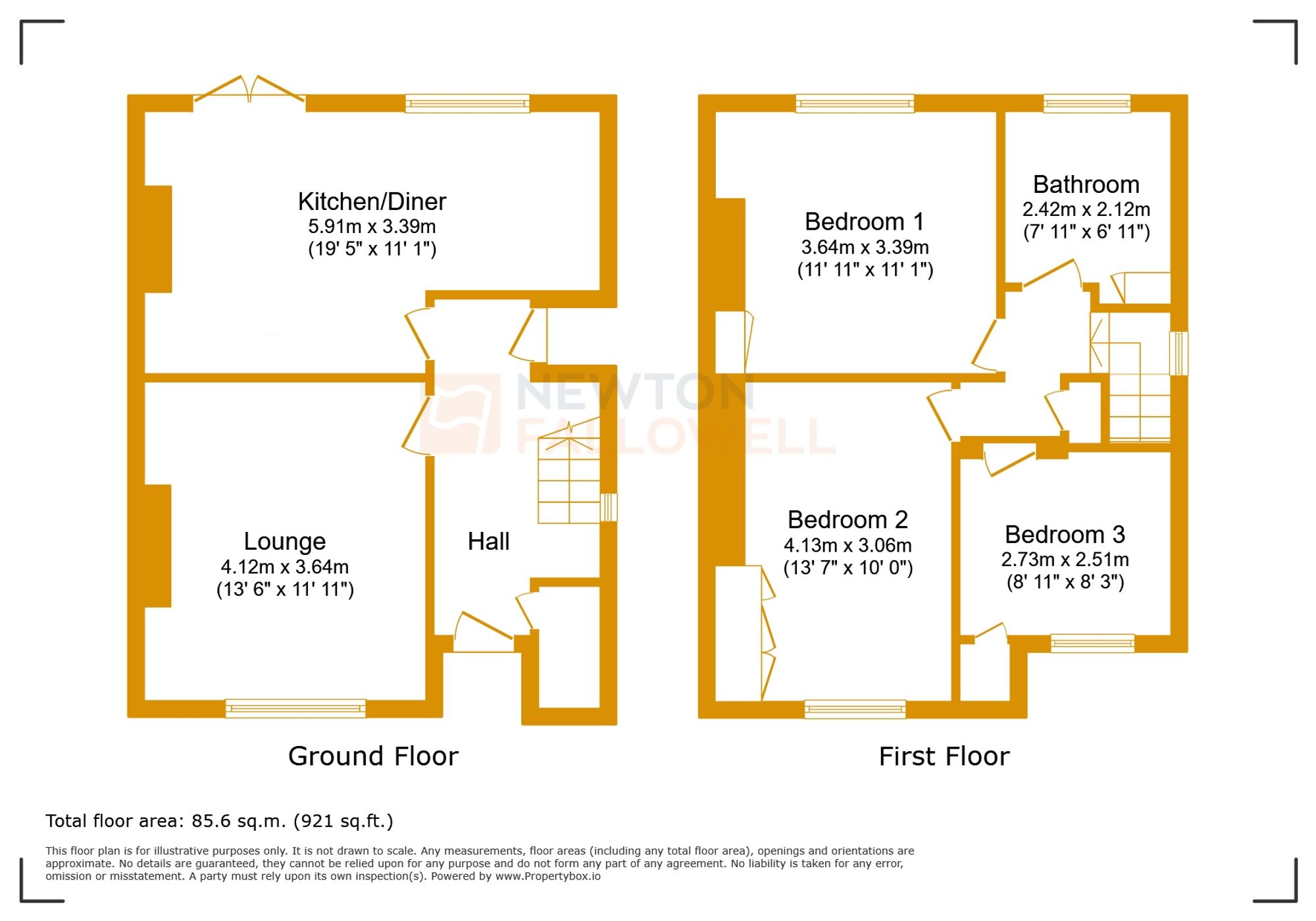 94 Winstanley Drive, Leicester floorplan