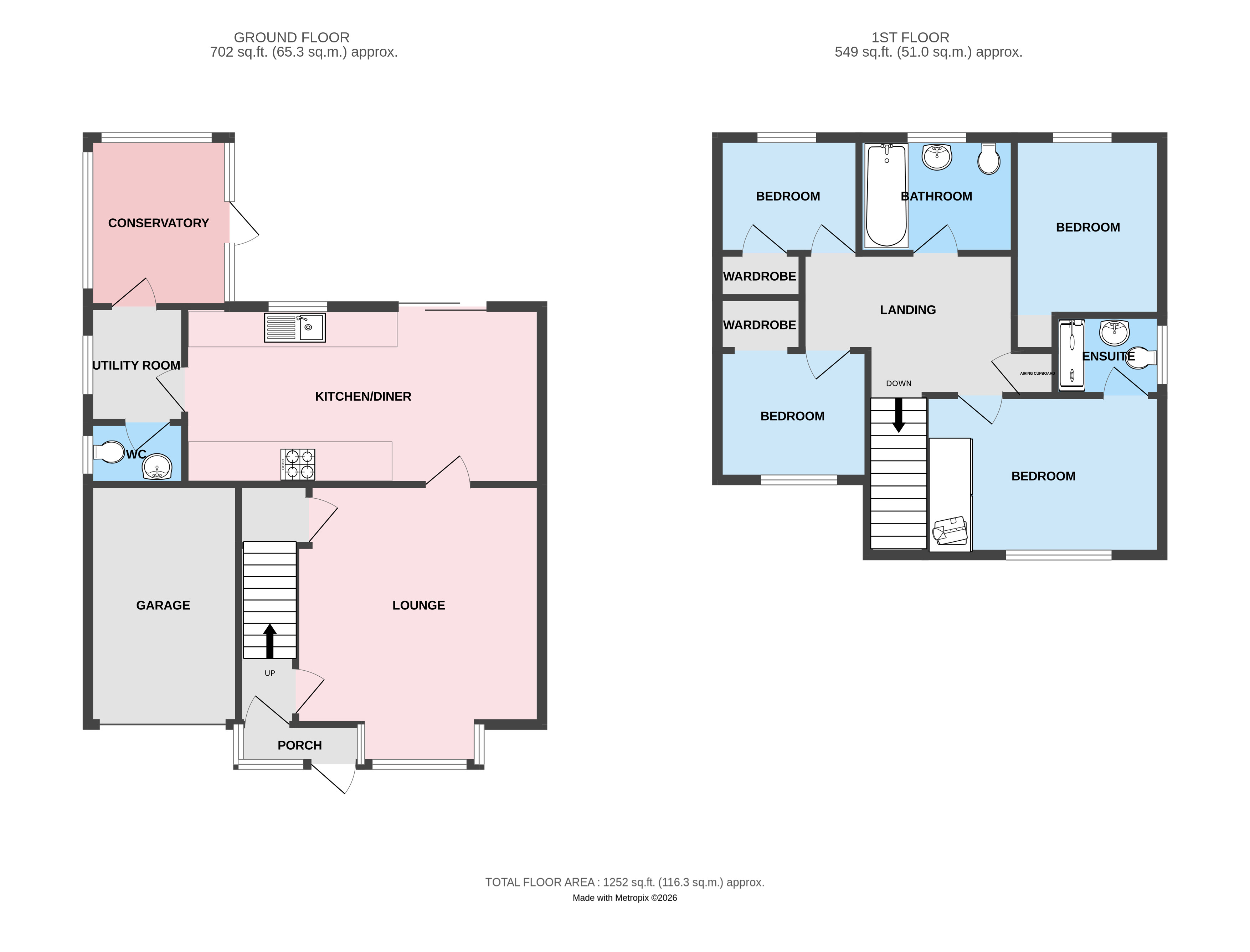 2, Swansmede Way, Telford floorplan