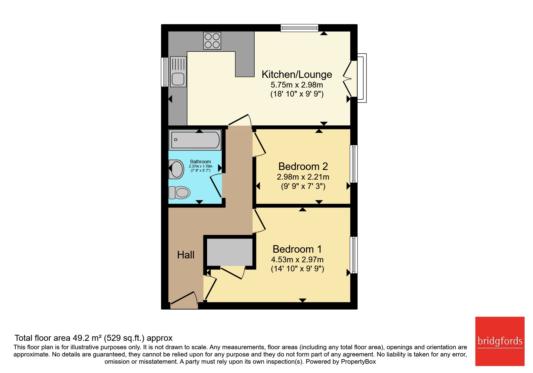 Flat 4, 1, James Street, Staffordshire floorplan