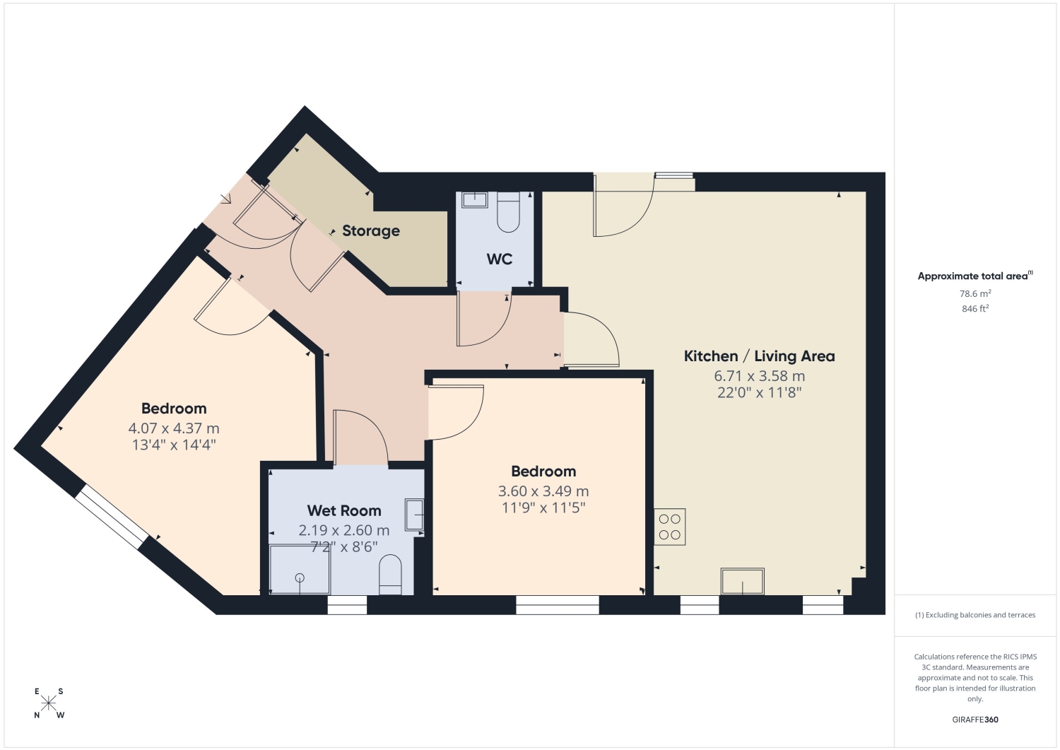 Flat 1, Western Gate, Swindon floorplan
