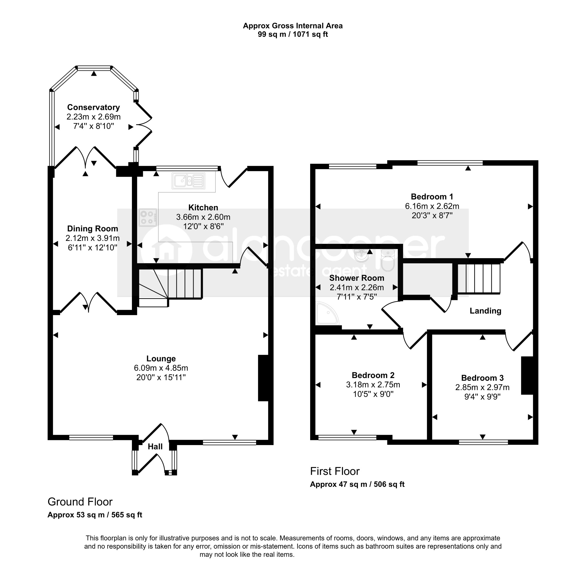 38 Orford Rise, Galley Common, Warwickshire floorplan