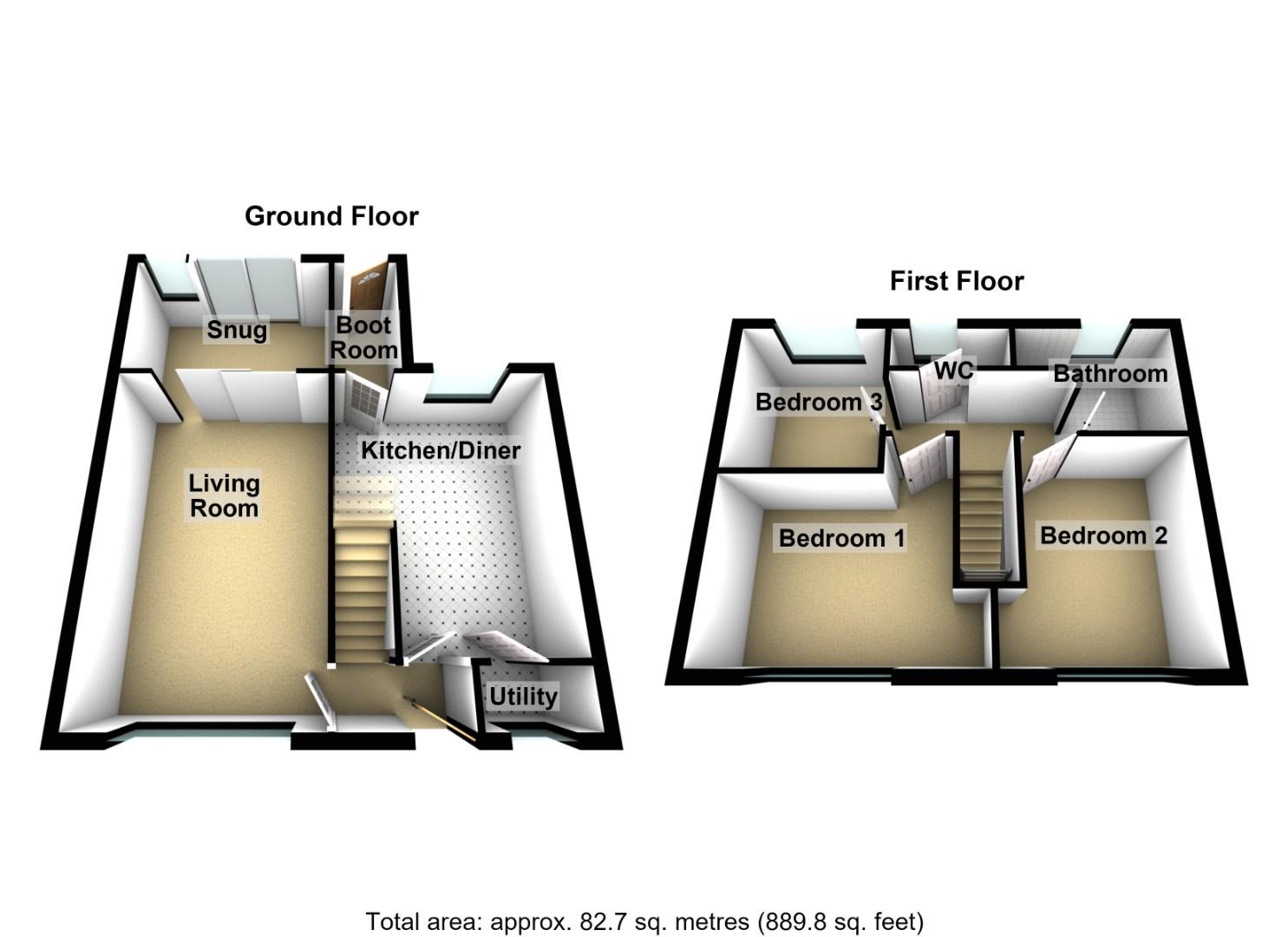 Addycombe Gardens, Morpeth floorplan