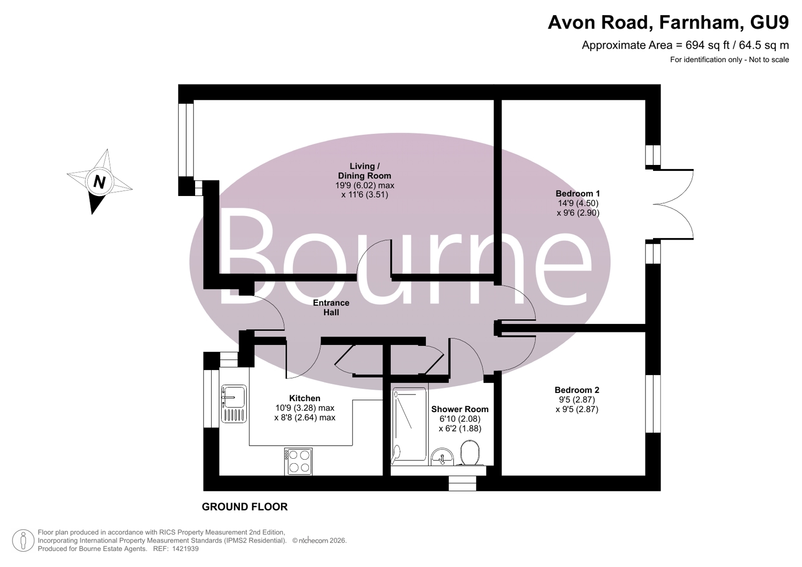 14 Stratford Court,, Avon Road, Farnham floorplan