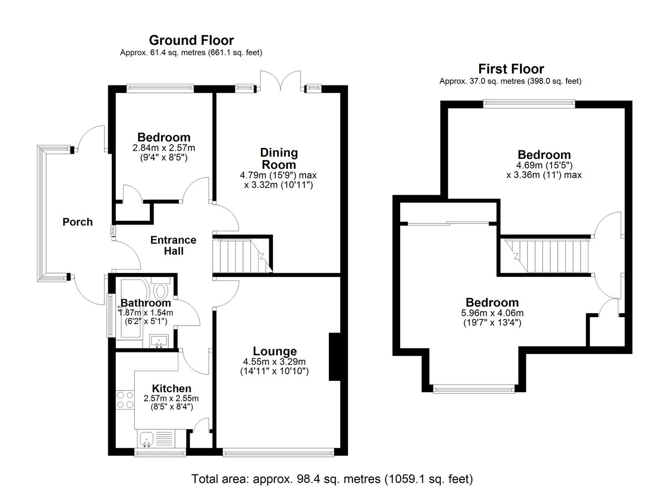 28, Sandwich Road, Dover floorplan