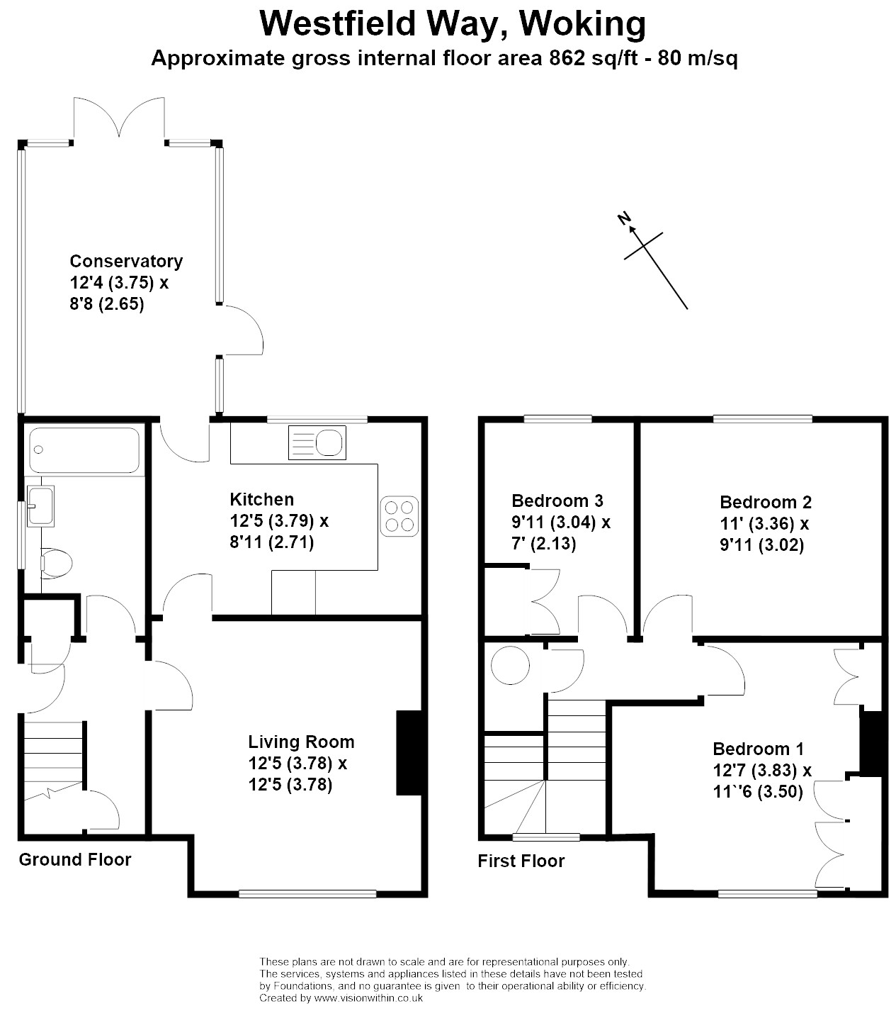 9 Westfield Way, Woking floorplan