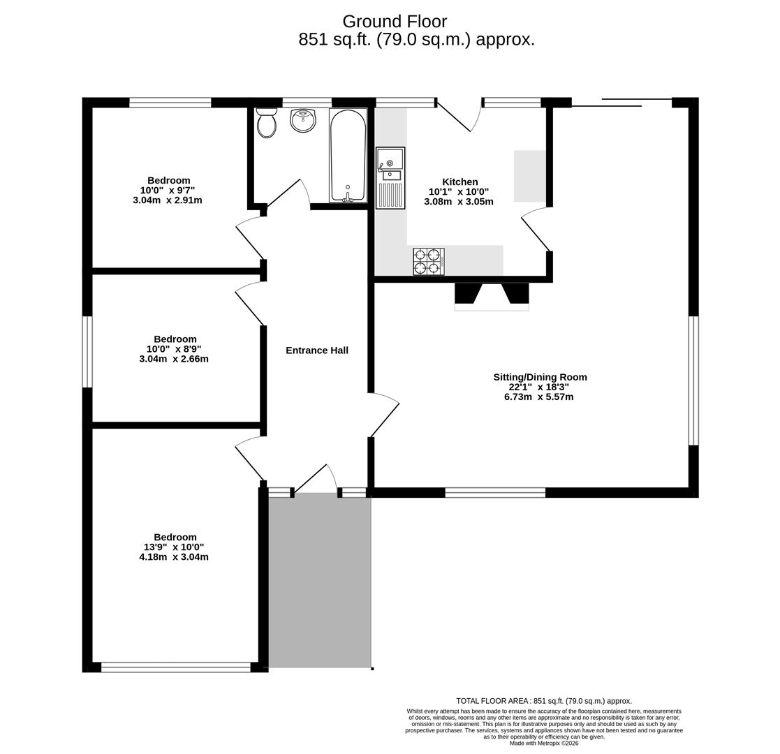 45, Lamplugh Crescent, York floorplan