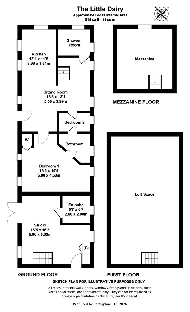 The Little Dairy,, Bullen Road, Seaview floorplan