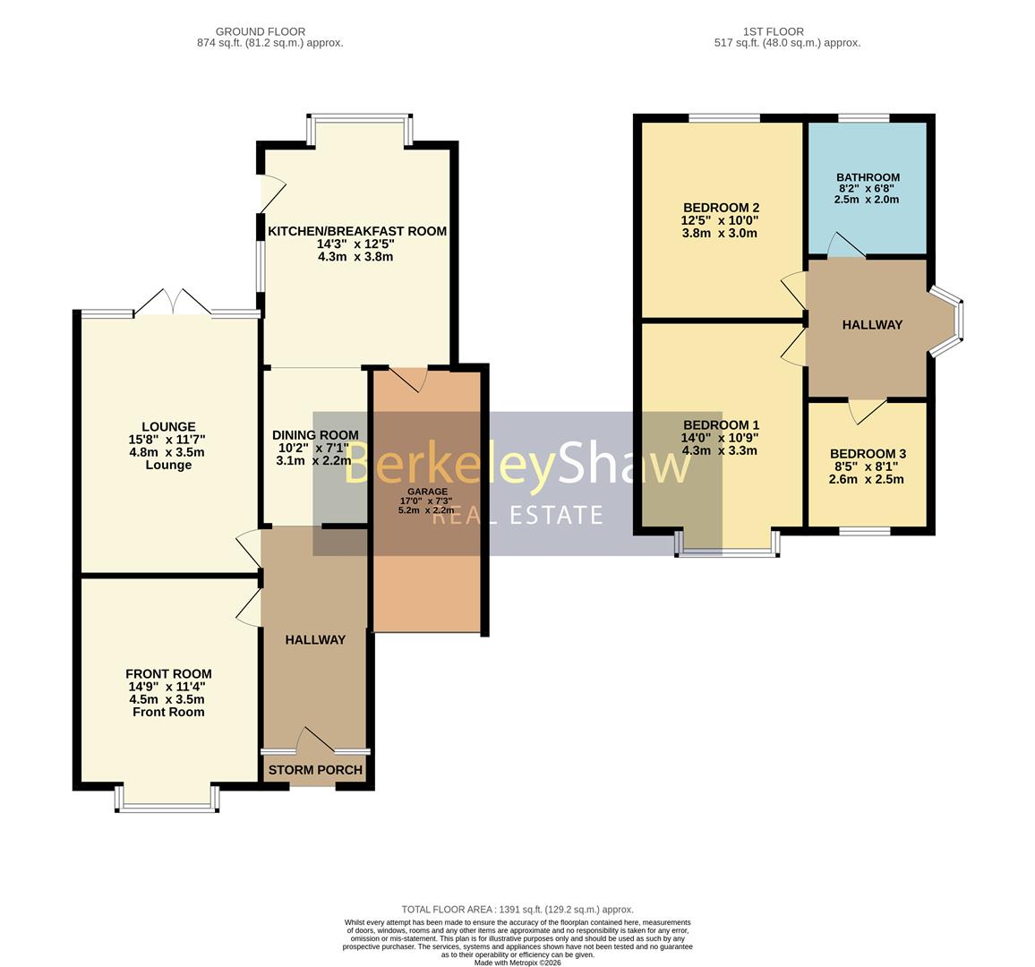7, The Close, Crosby floorplan
