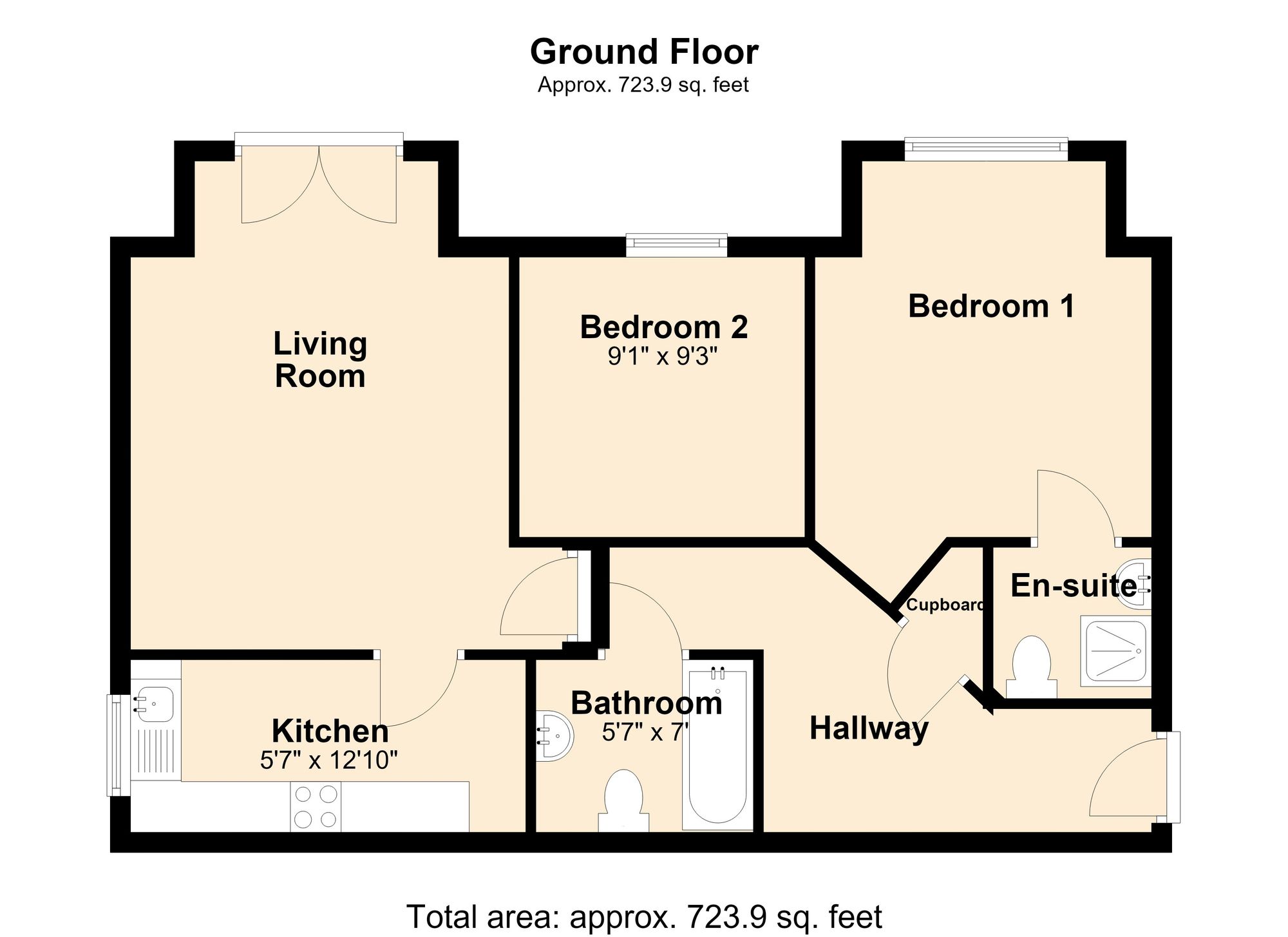 10 Highfield Court Marsh House Lane, Darwen floorplan