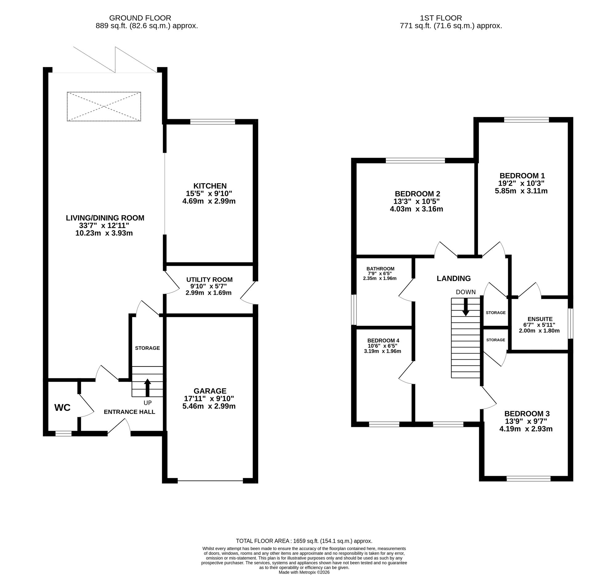 1, Harvest View, Woodseaves, ST20 floorplan